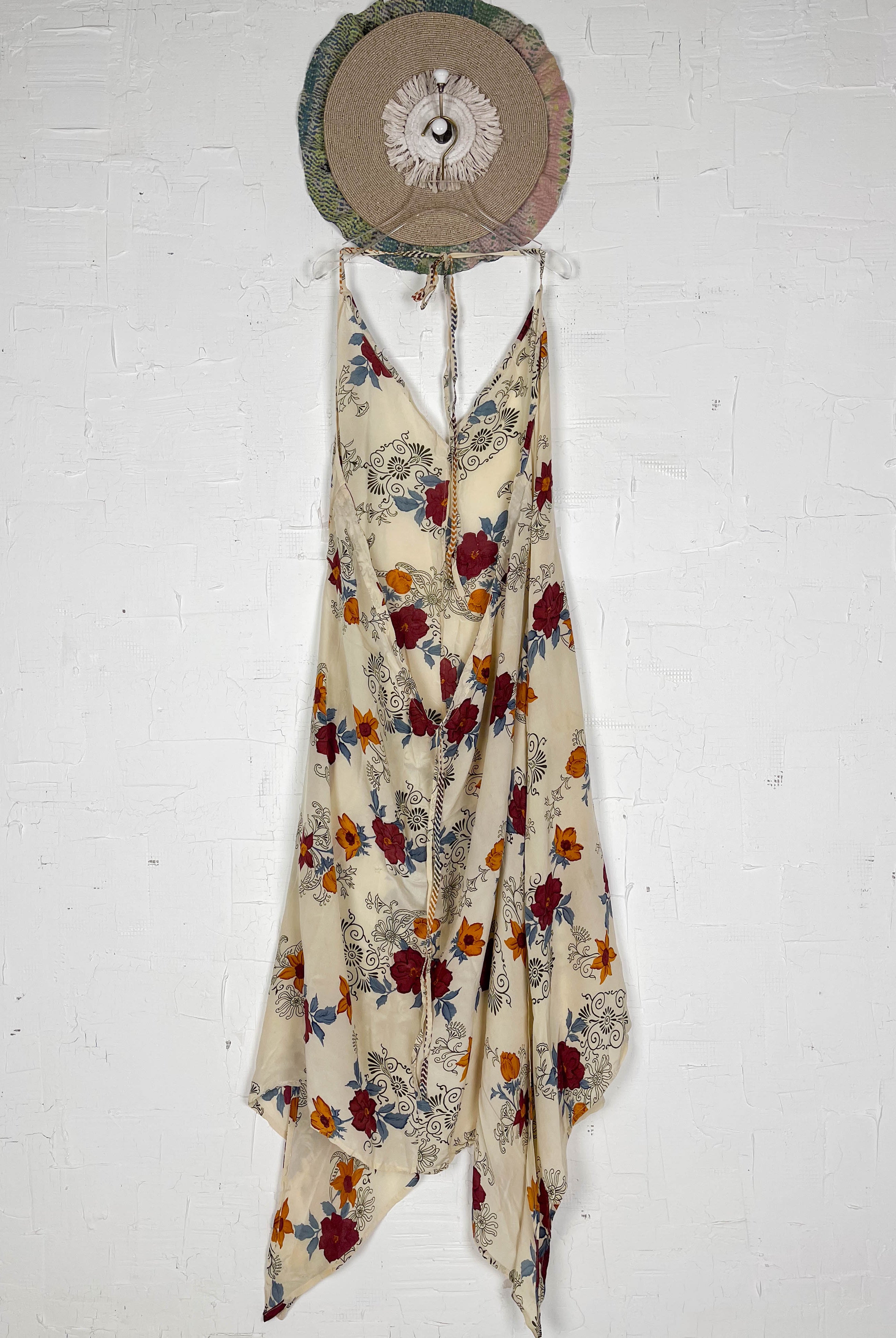 Abstract print silk dress - Love Protect Sustain