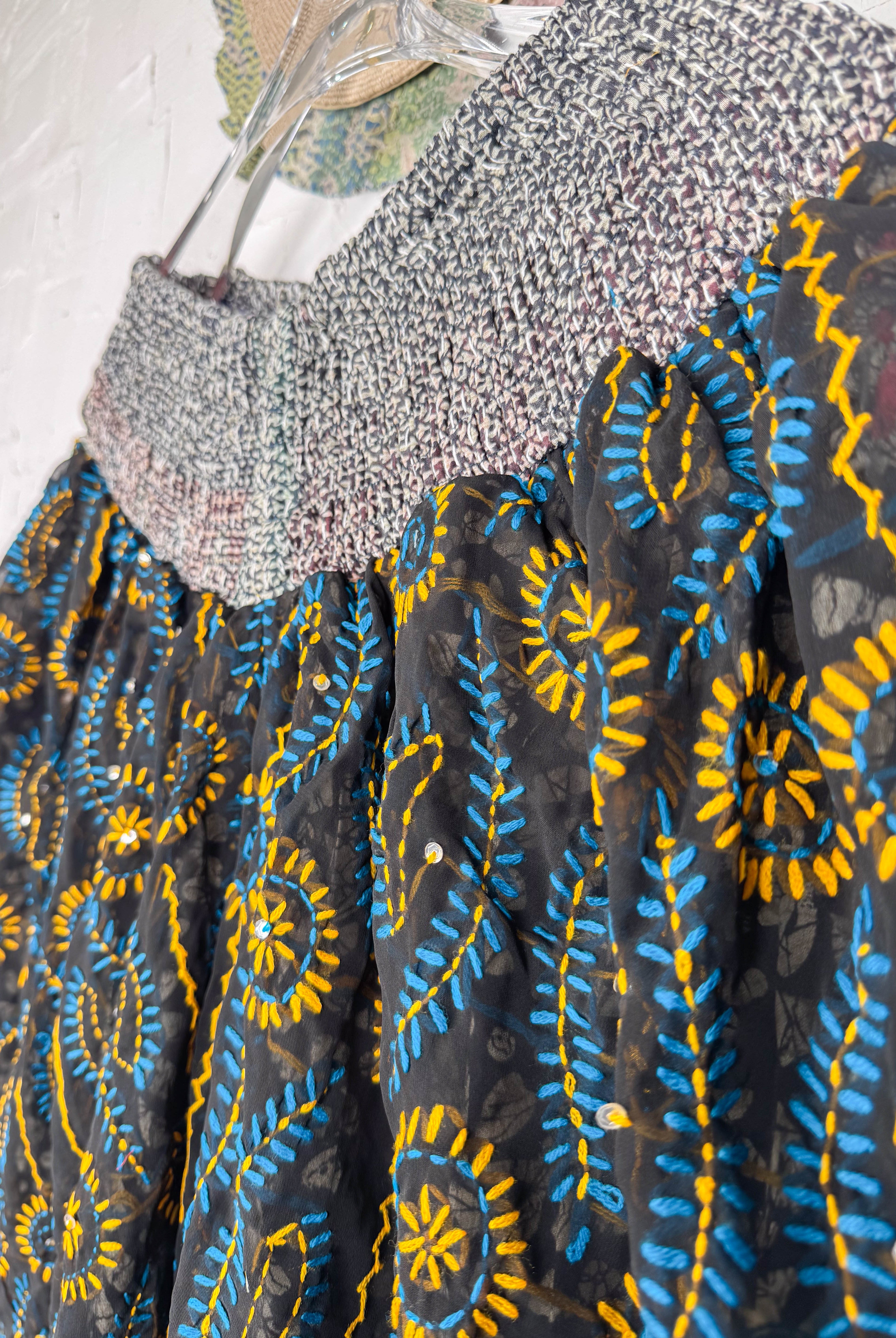 Artisan crafted healing pattern pants- Love Protect Sustain