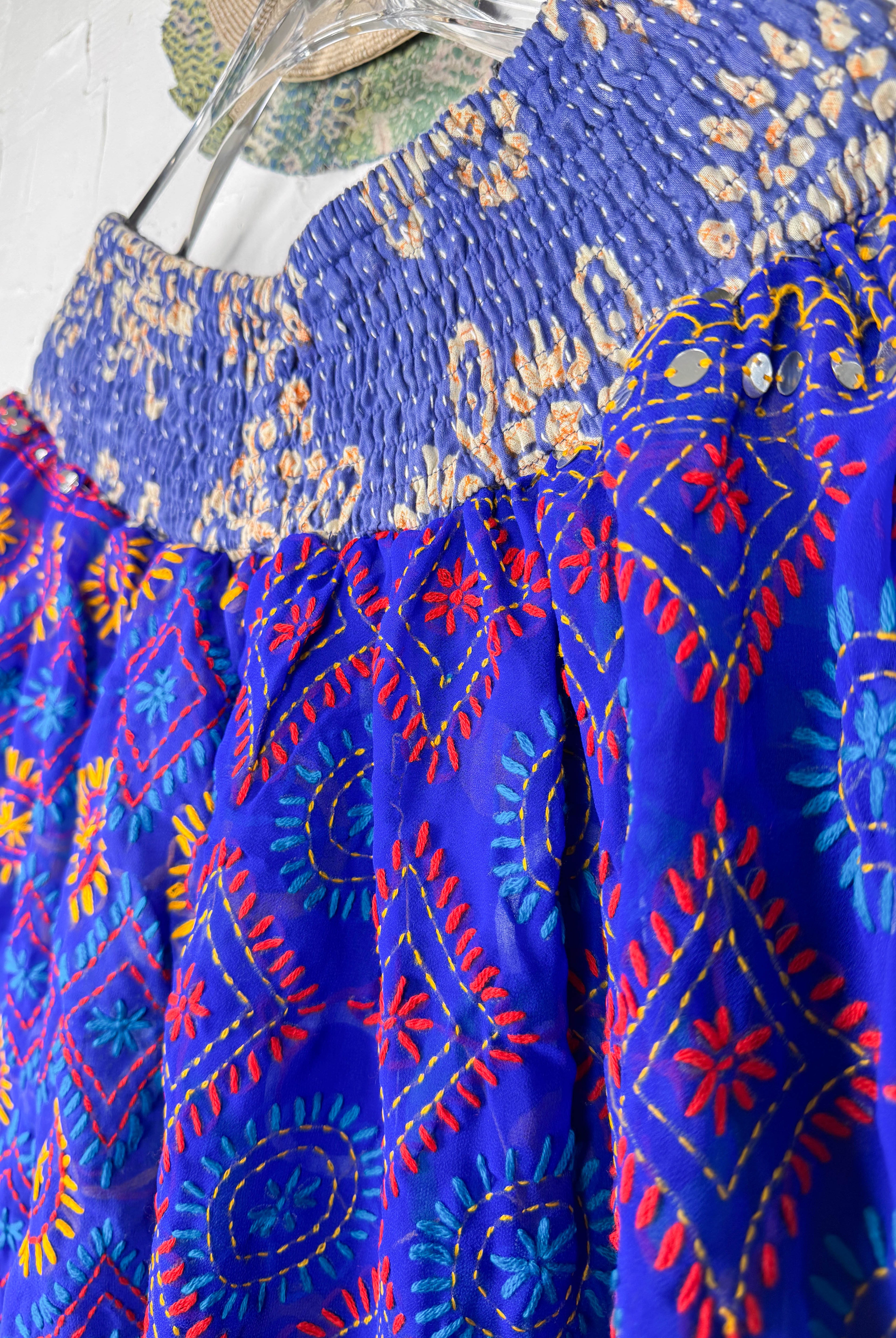 Artisan embroidered pants- Love Protect Sustain