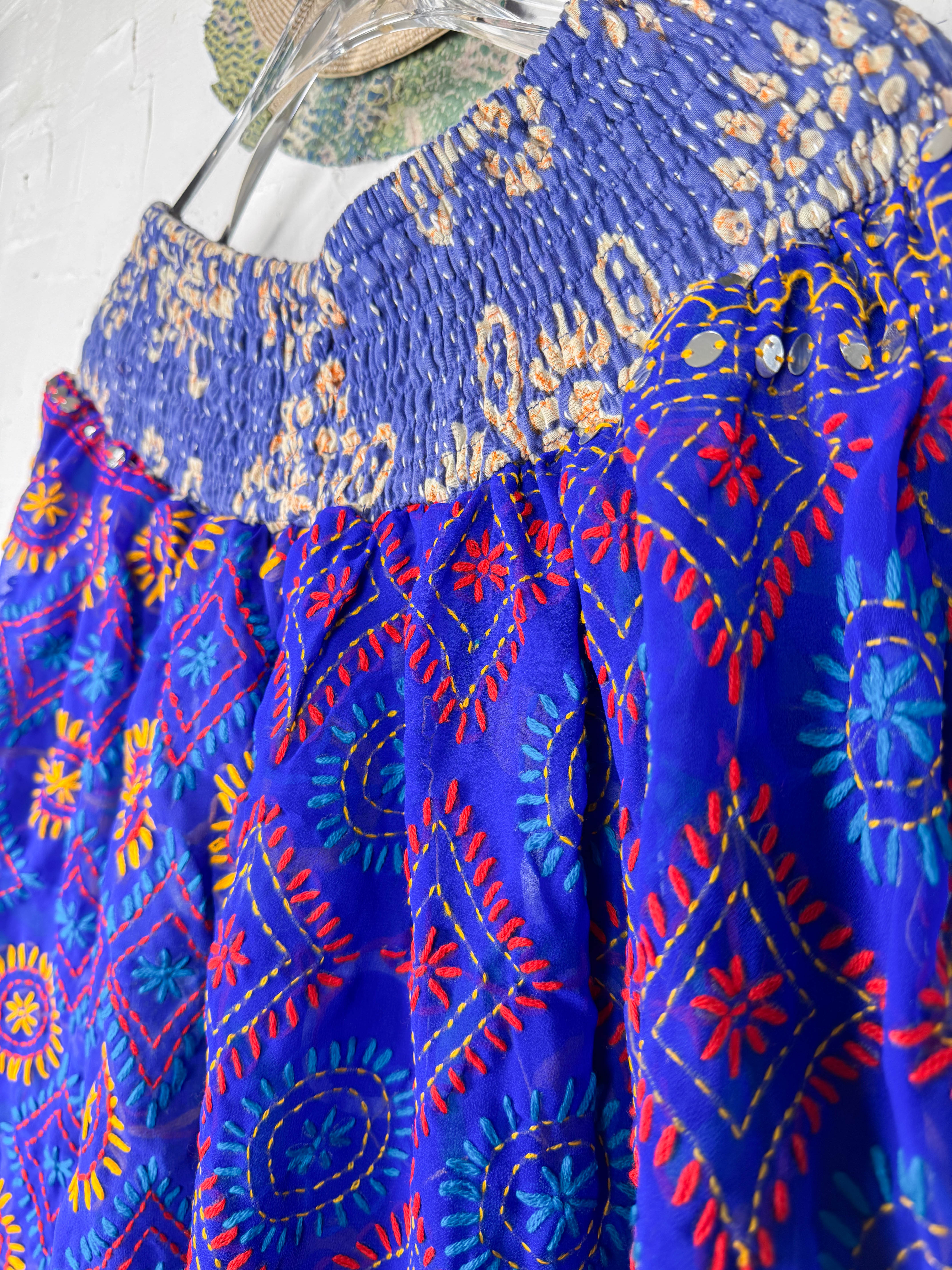 Artisan embroidered pants- Love Protect Sustain