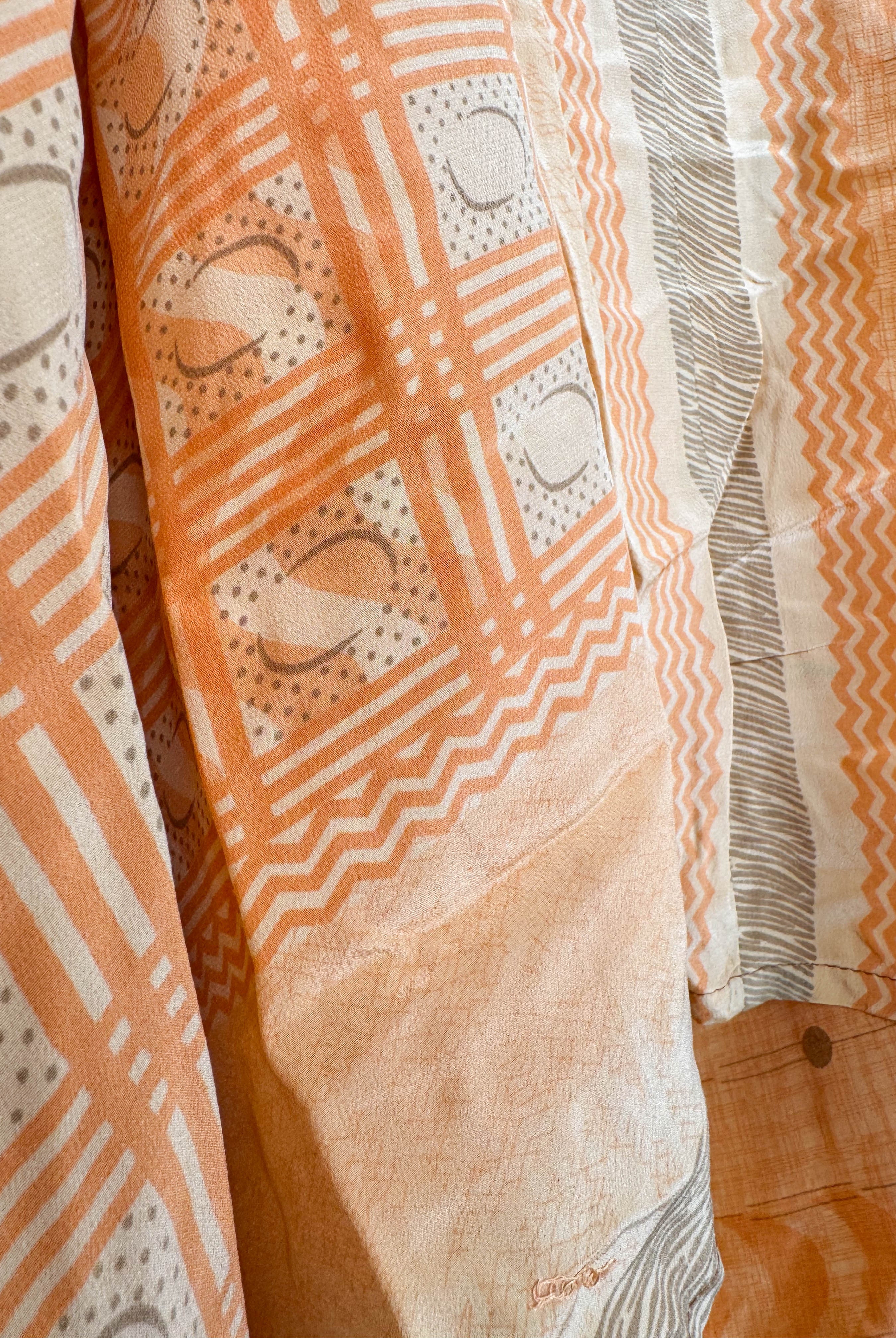 Asymmetrical hem silk dress - Love Protect Sustain