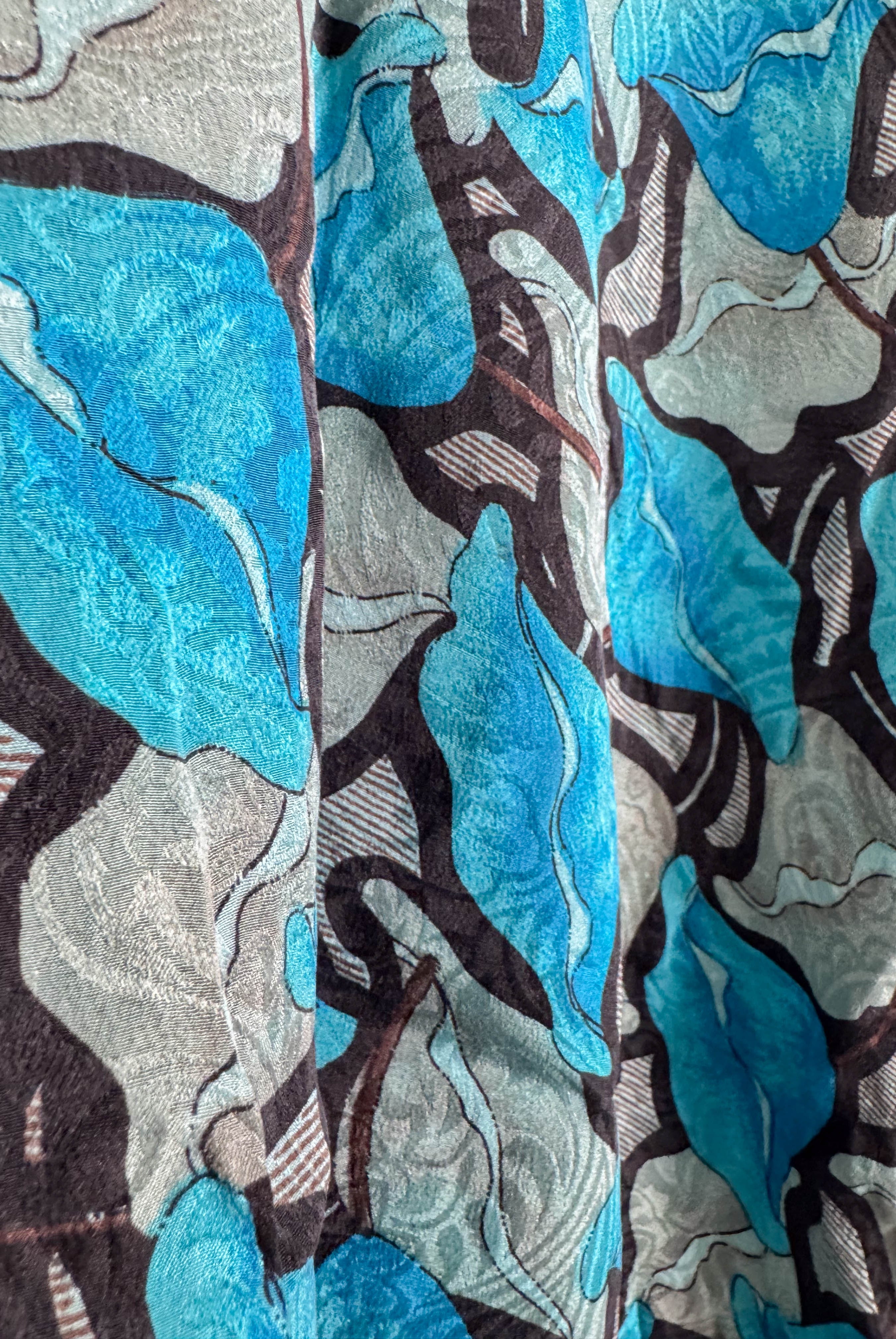 Asymmetrical hem silk dress - Love Protect Sustain