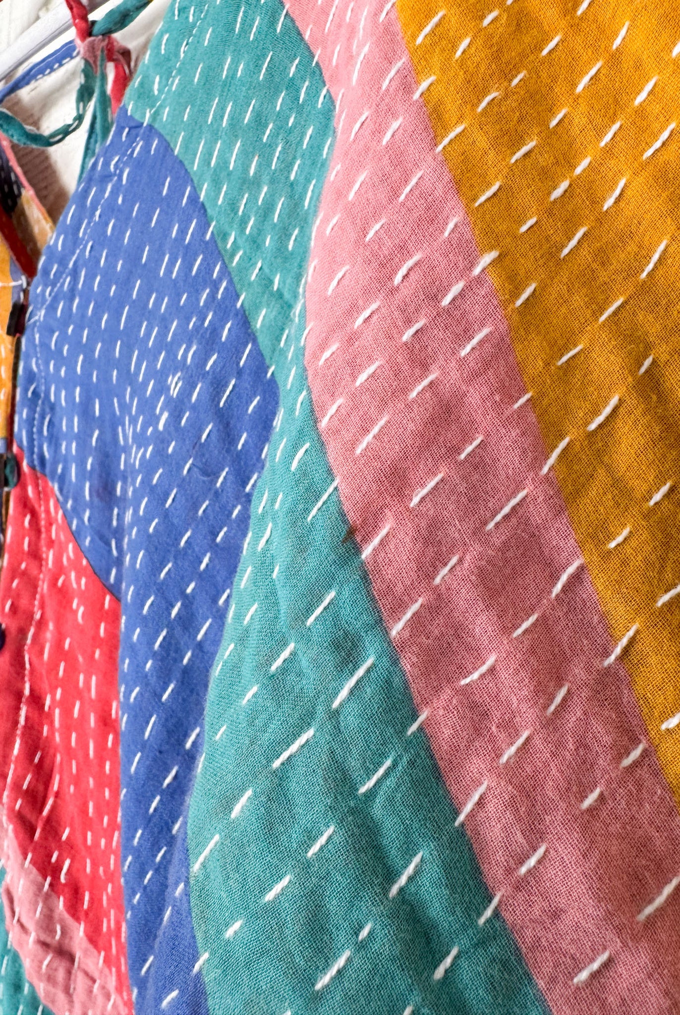 Authentic Indian Kantha work jumpsuit for women - Love Protect Sustain