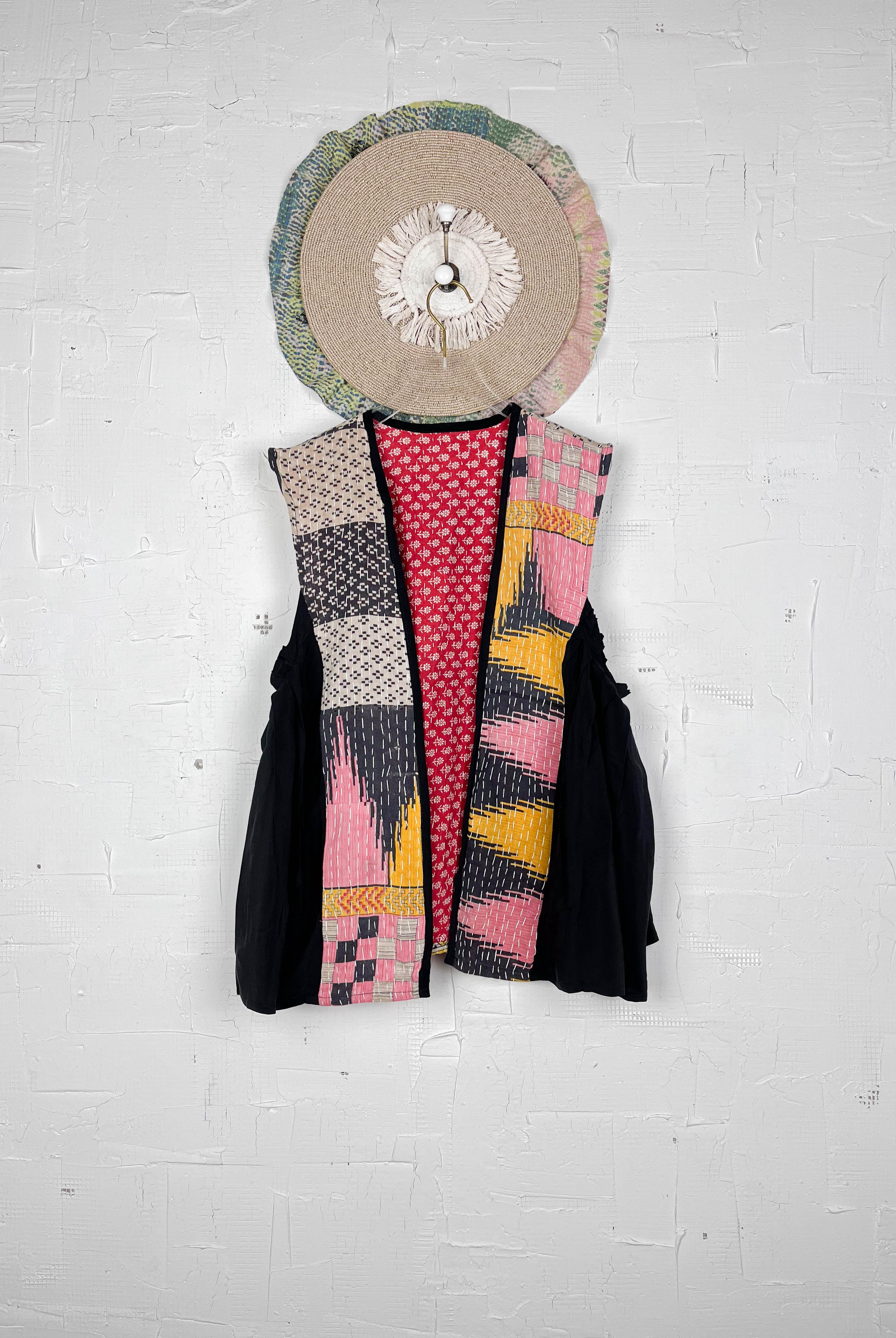 Black Boho Vest - Love Protect Sustain