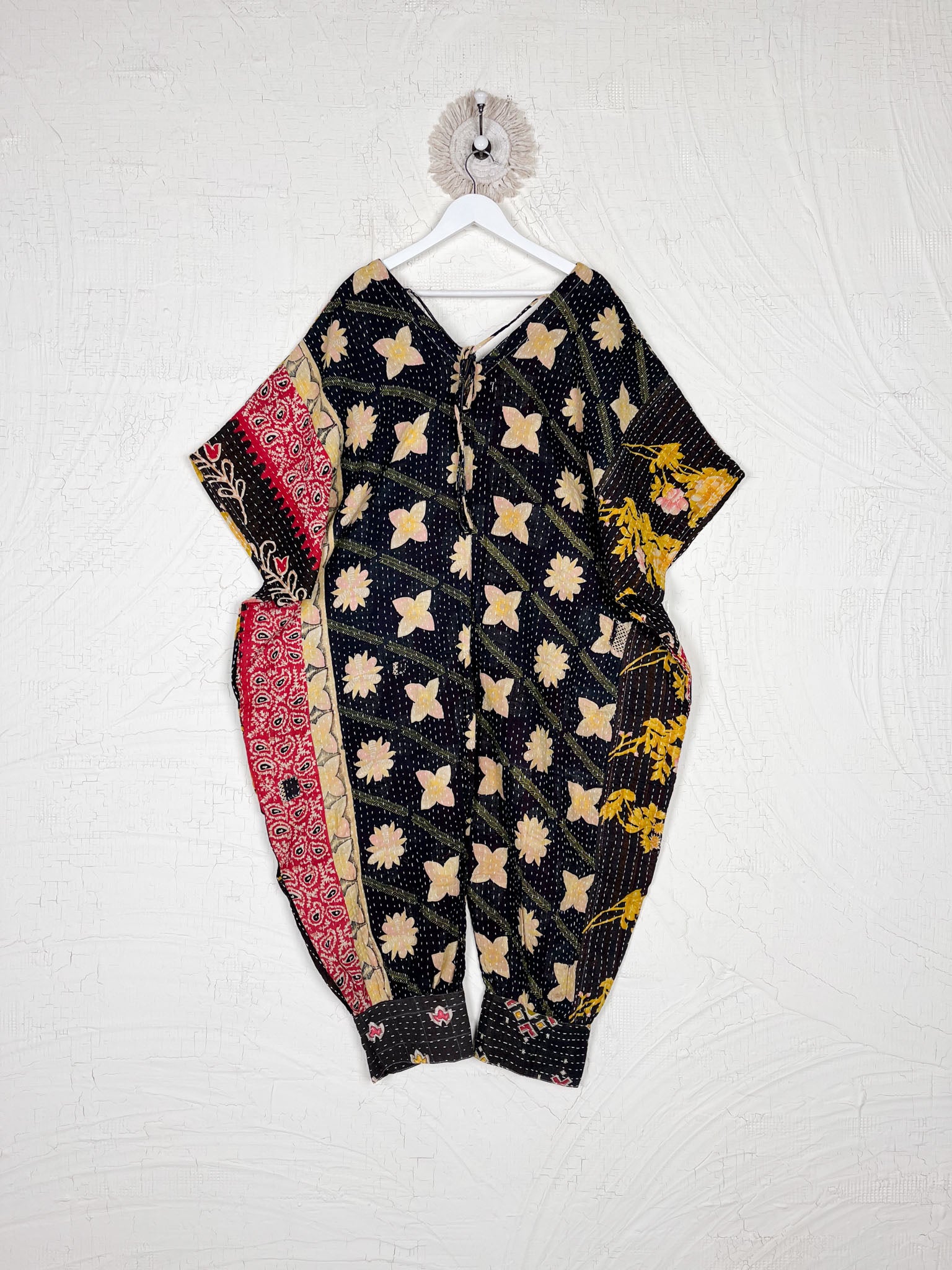 Black Kantha Dress - Love Protect Sustain