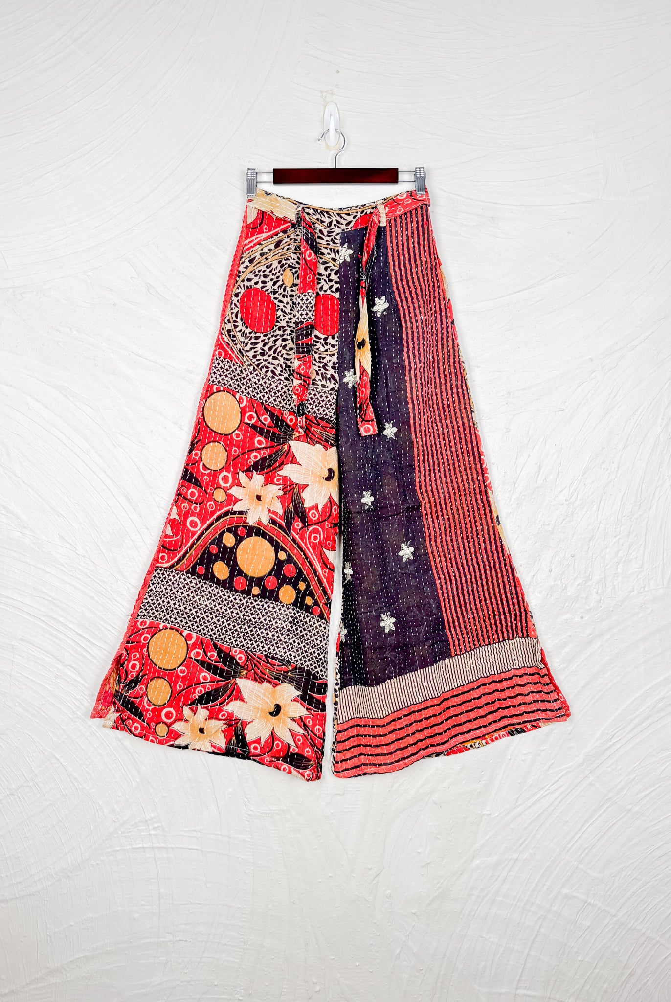 Black Kantha Pants - Love Protect Sustain