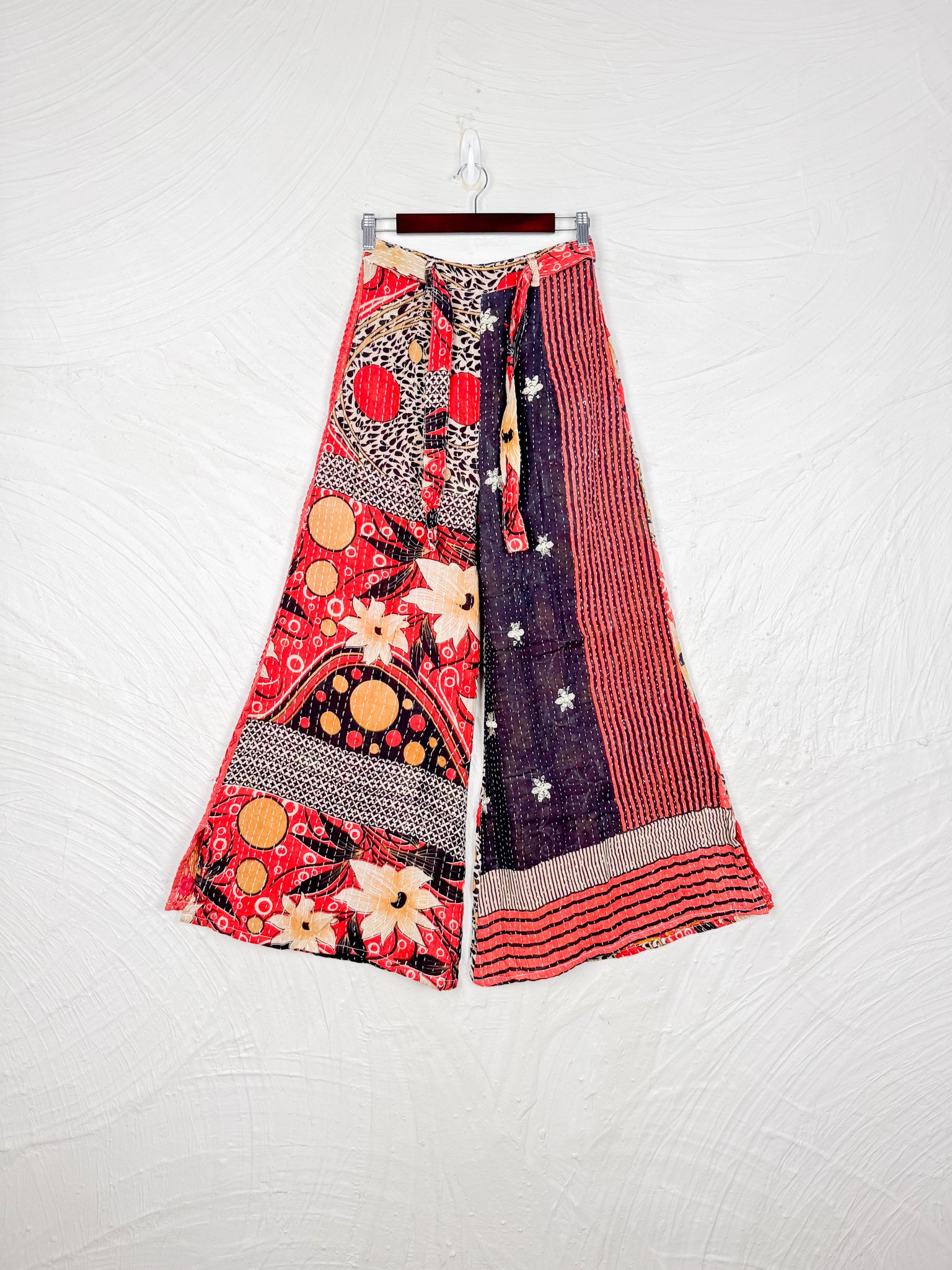 Black Kantha Pants - Love Protect Sustain