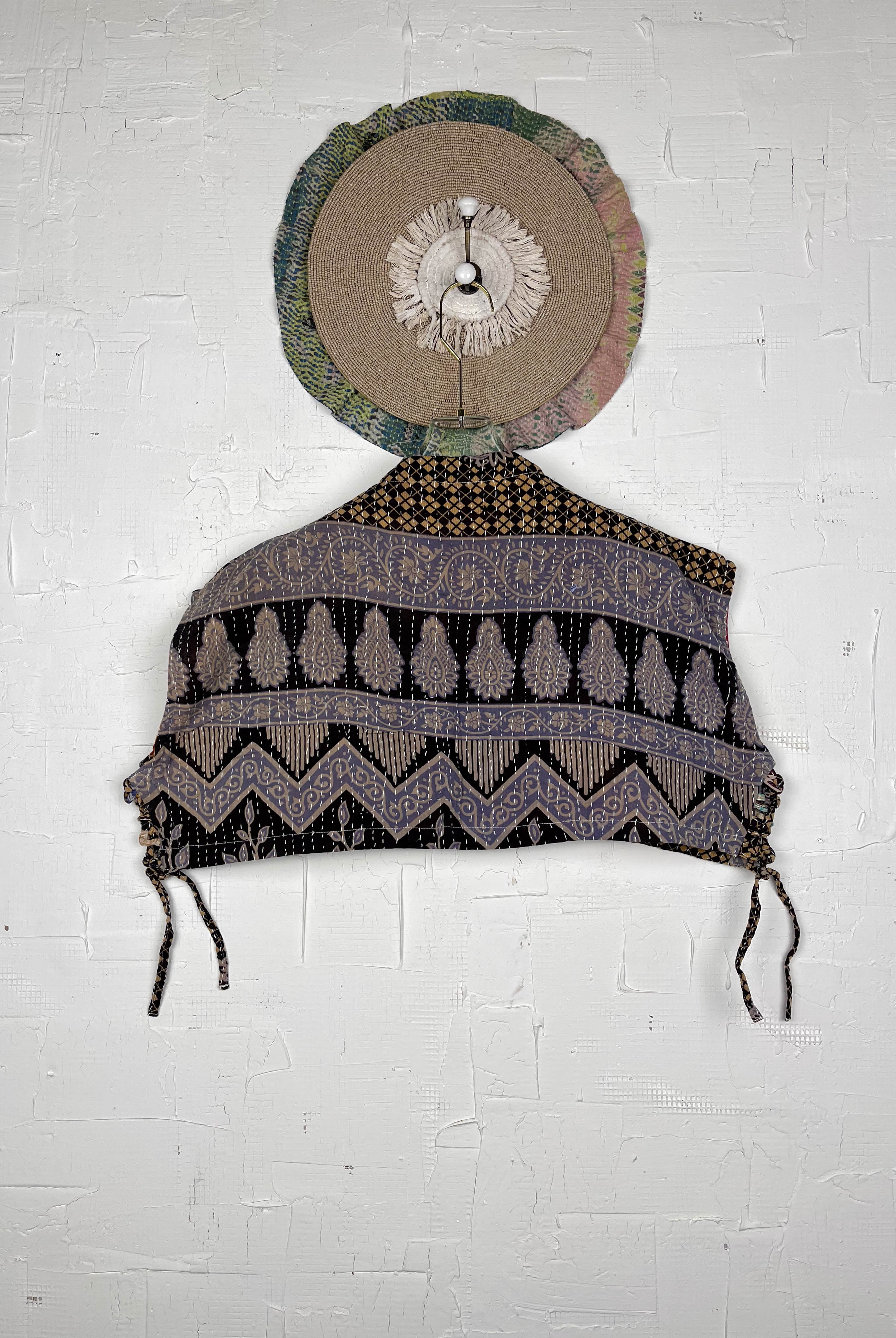 Black Kantha Top - Love Protect Sustain