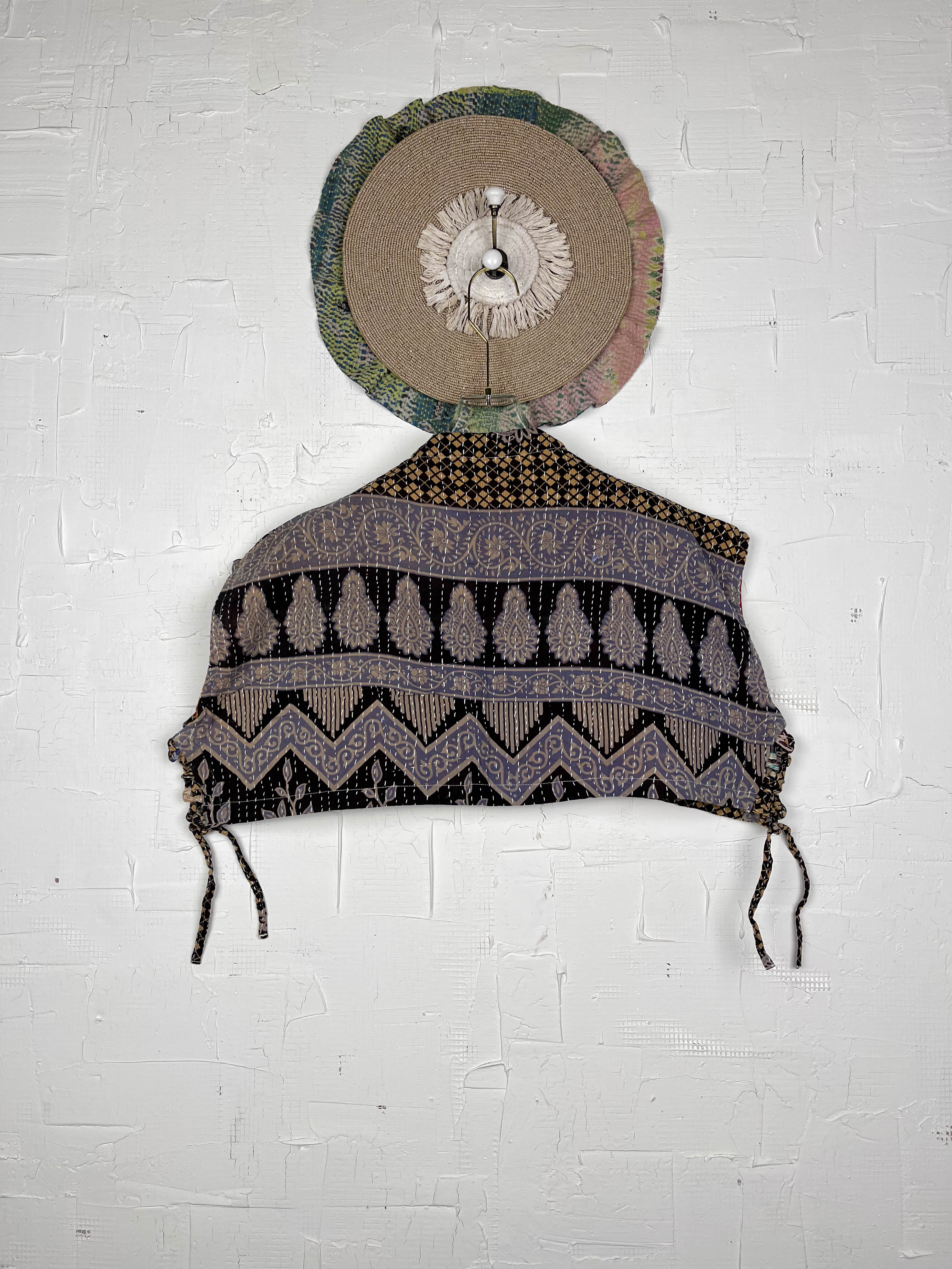 Black Kantha Top - Love Protect Sustain