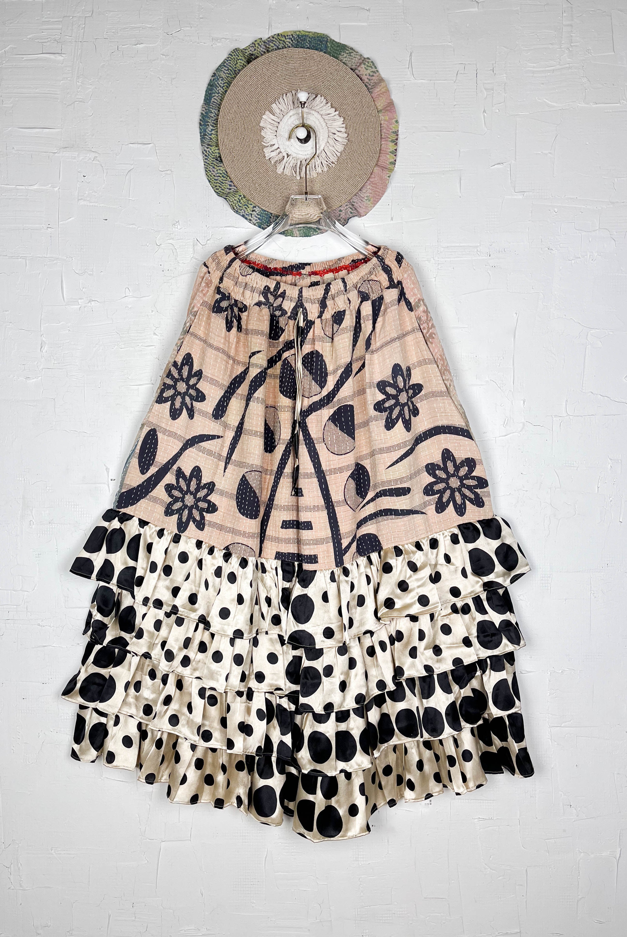 Black Peach Kantha Pants - Love Protect Sustain