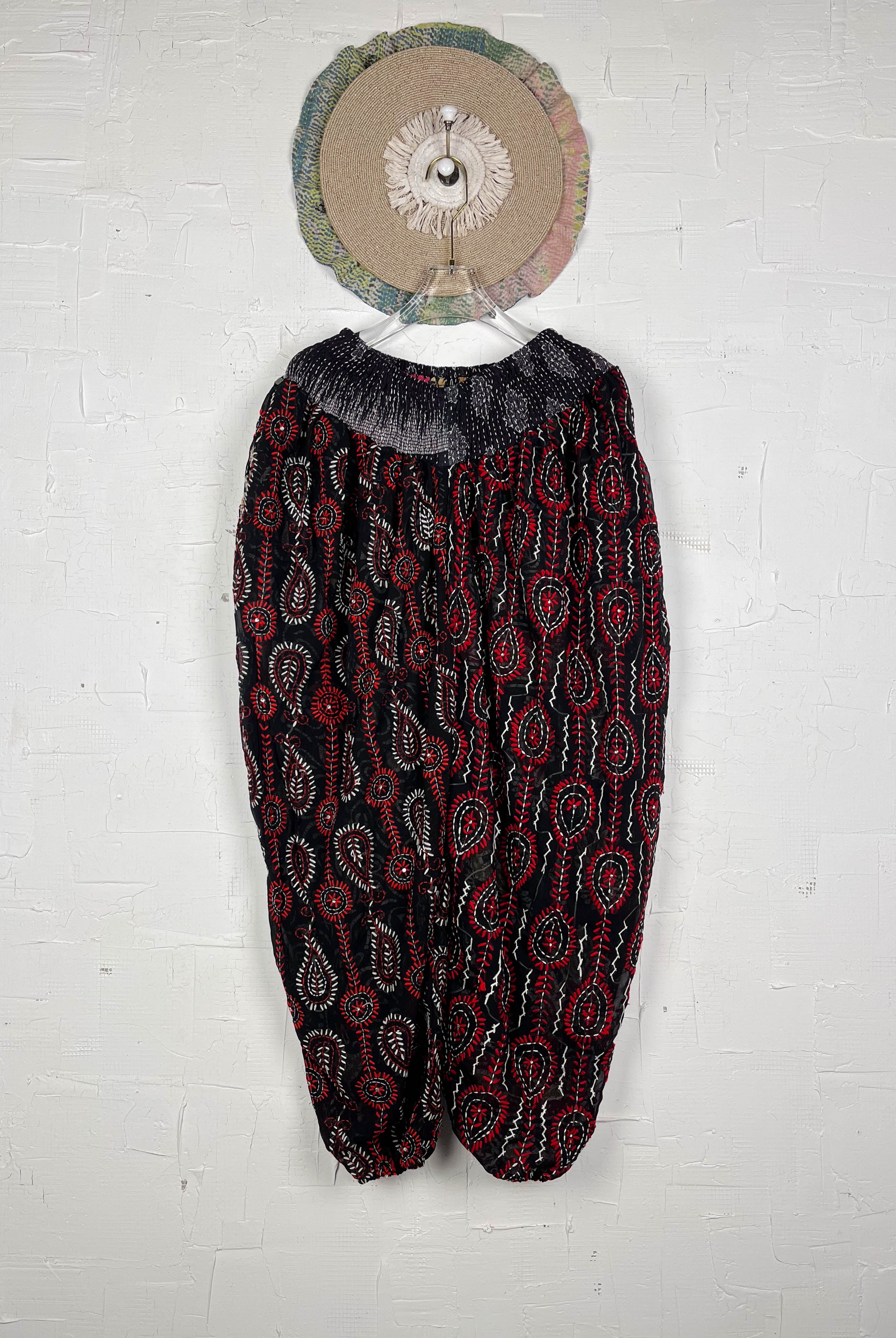 Black handmade pants for women- Love Protect Sustain