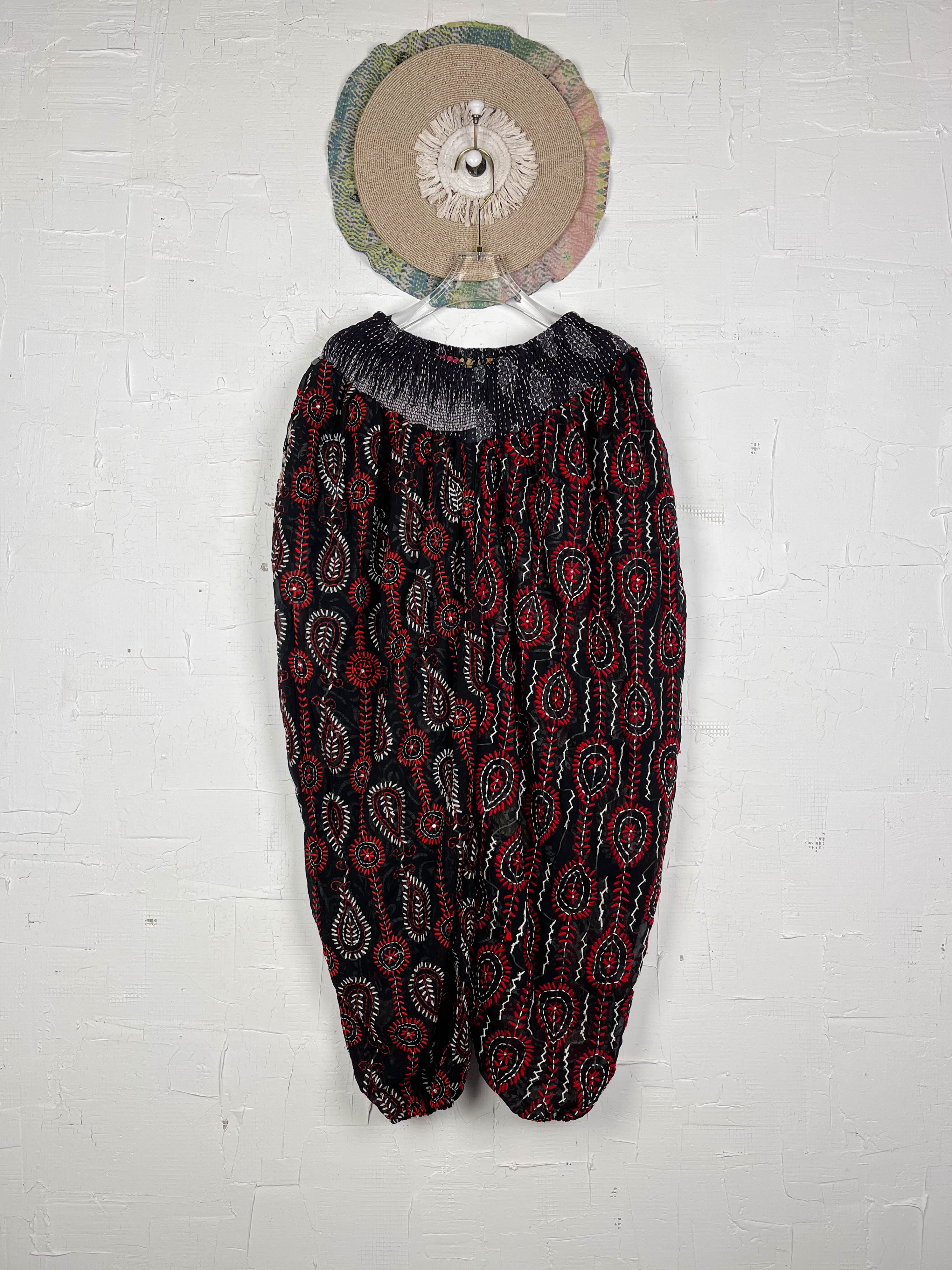 Black handmade pants for women- Love Protect Sustain