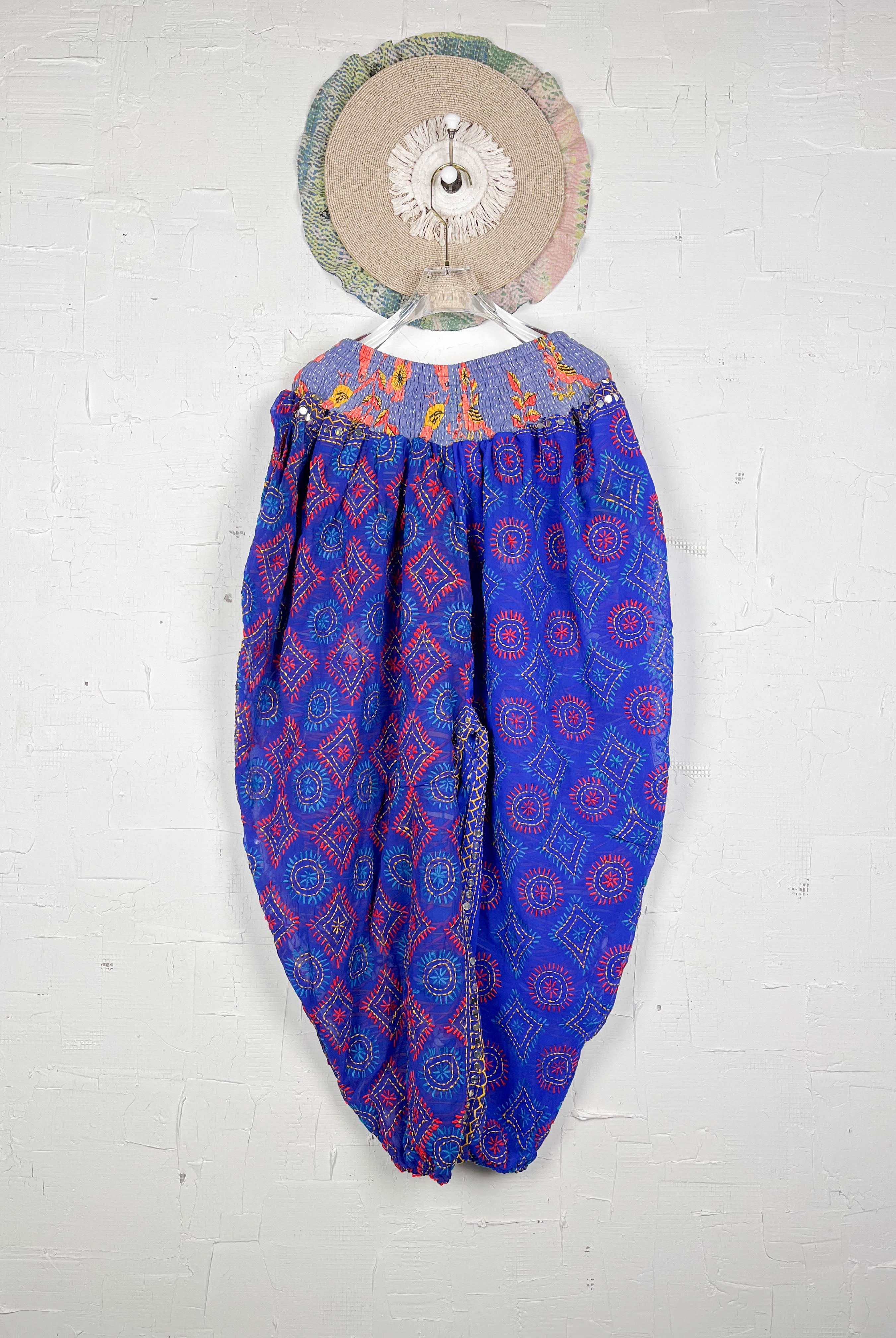 Blue Floral Women Pants - Love Protect Sustain