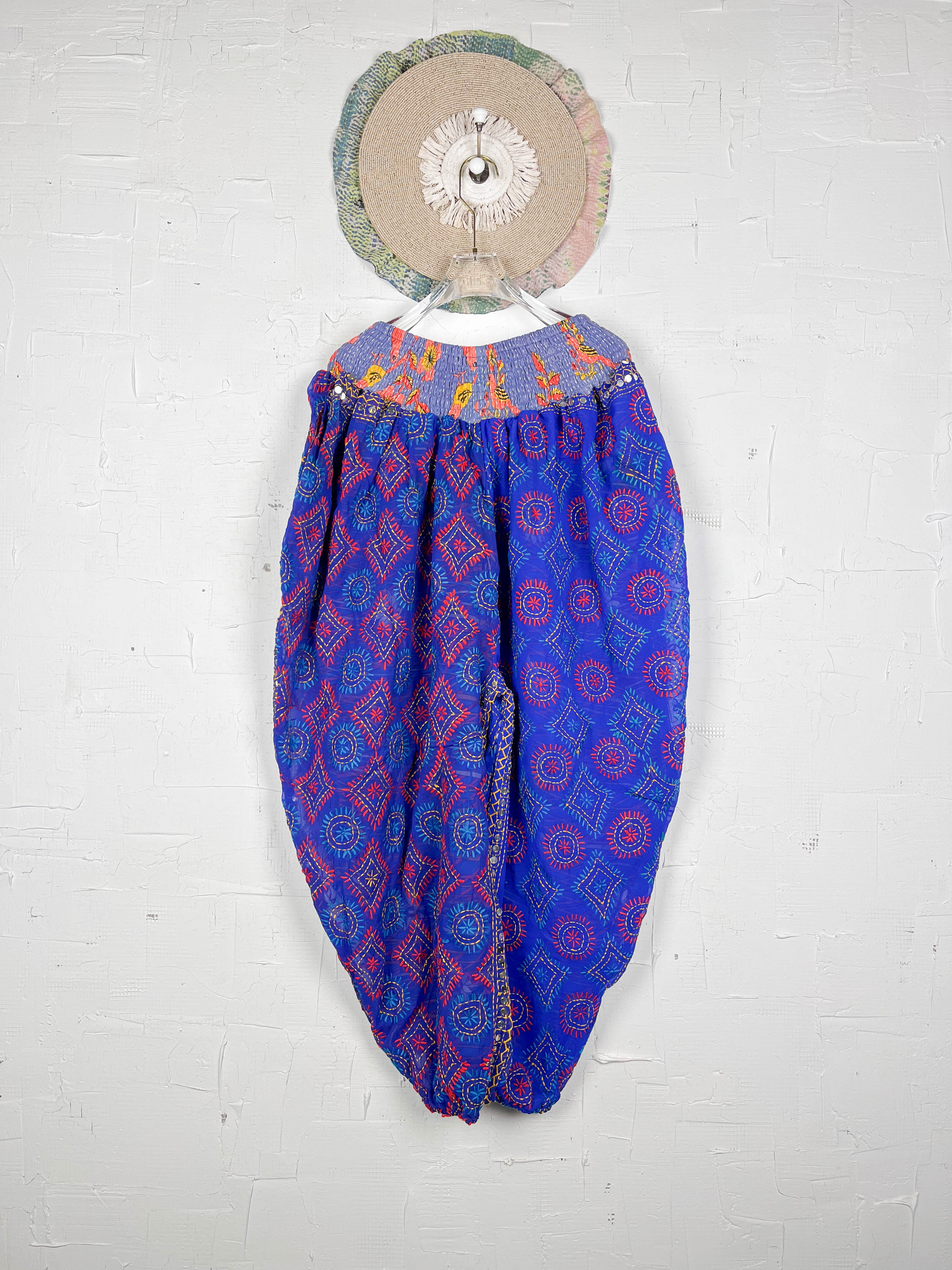 Blue Floral Women Pants - Love Protect Sustain