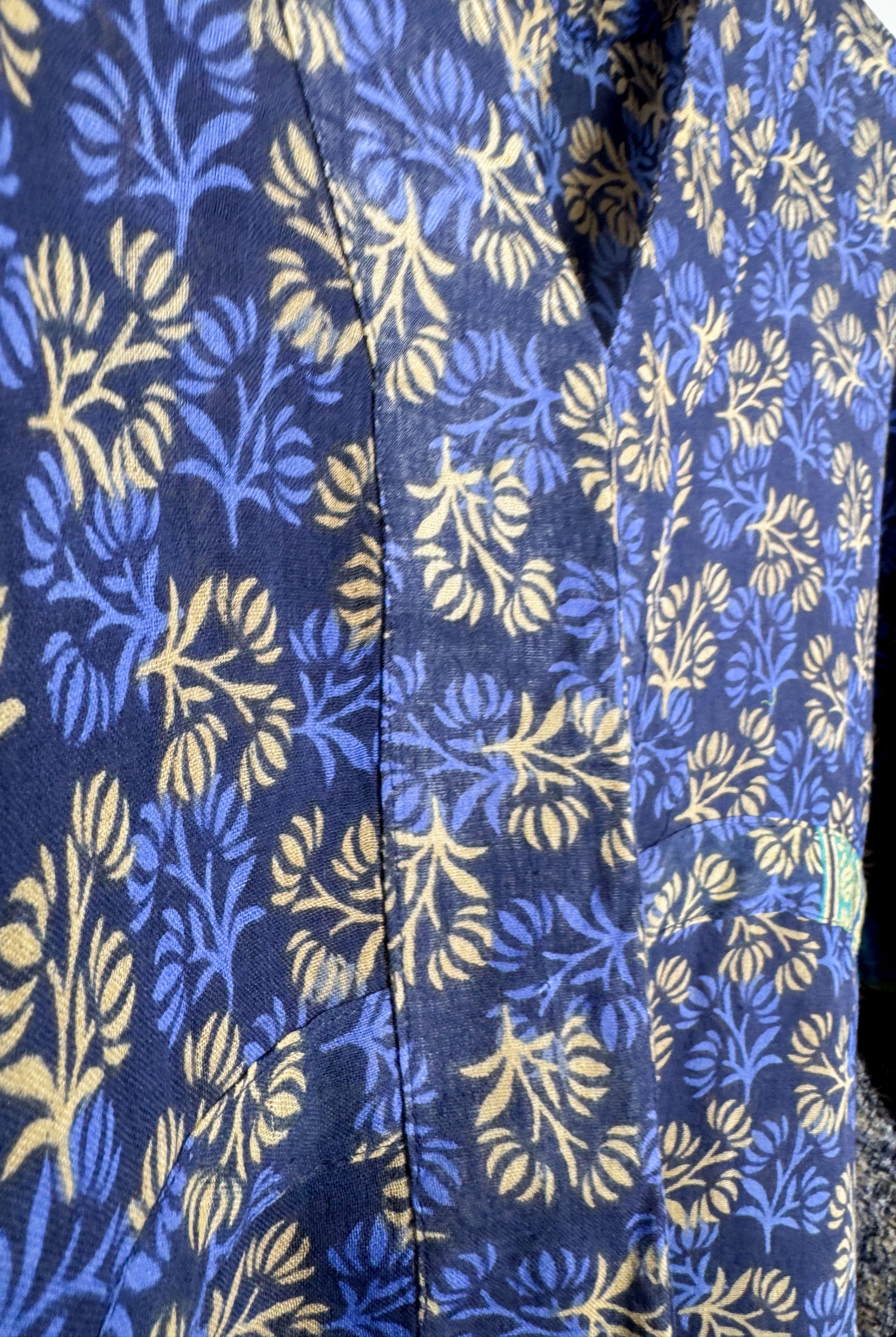 Blue Flower Kaftan - Love Protect Sustain