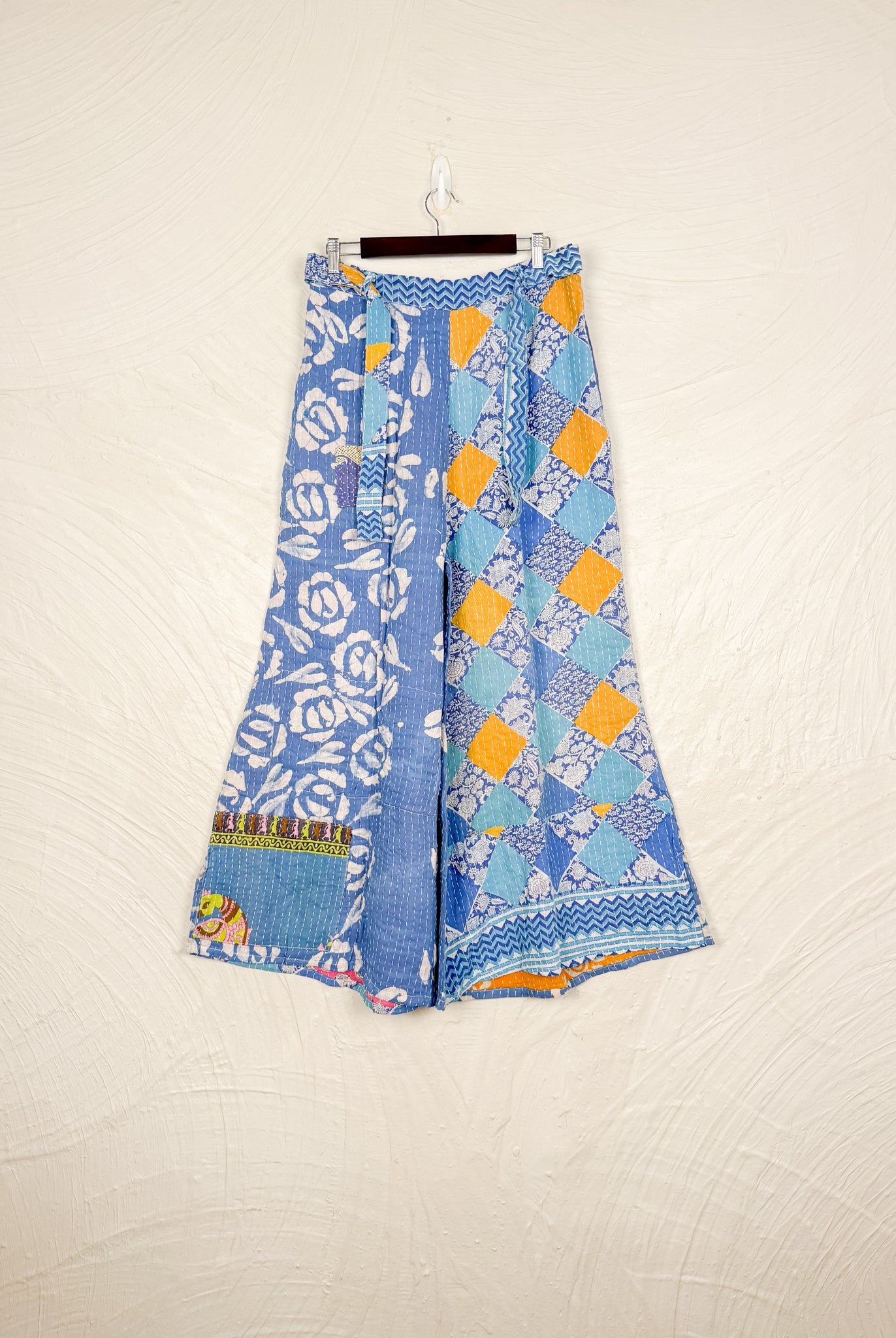 Blue Kantha Pants - Love Protect Sustain