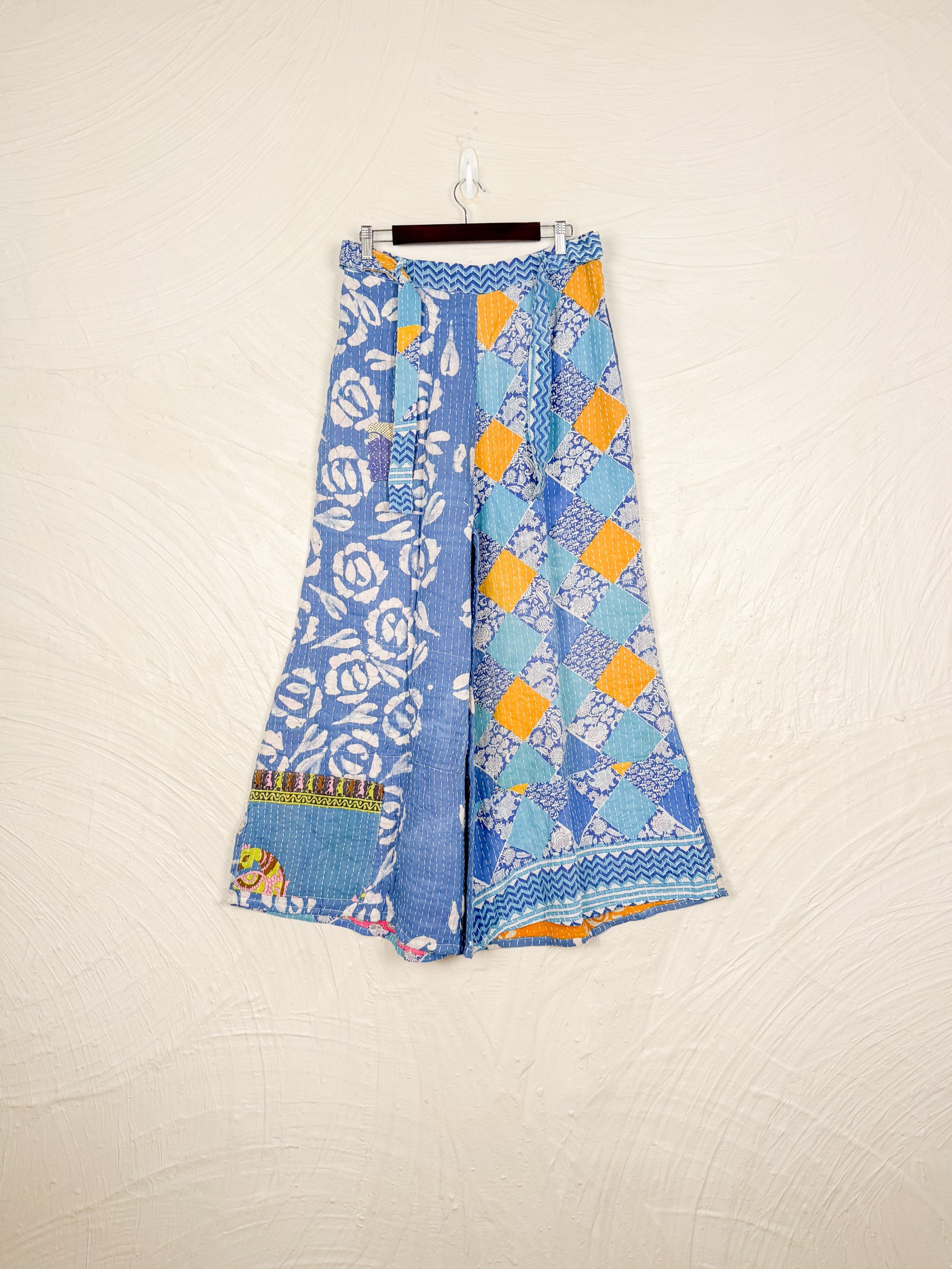 Blue Kantha Pants - Love Protect Sustain