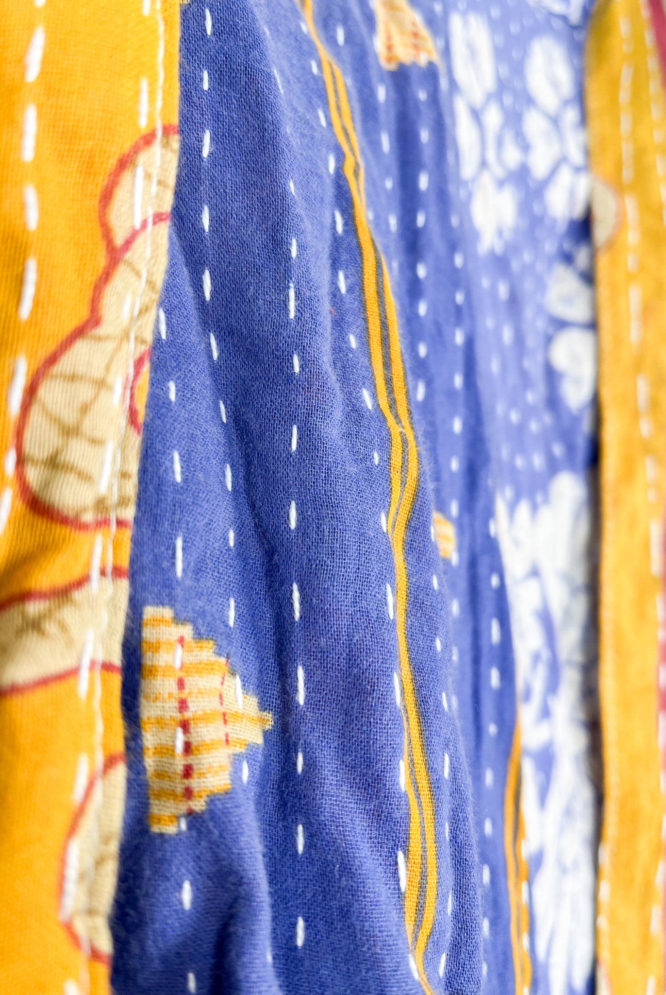 Blue Kantha pants - Love Protect Sustain
