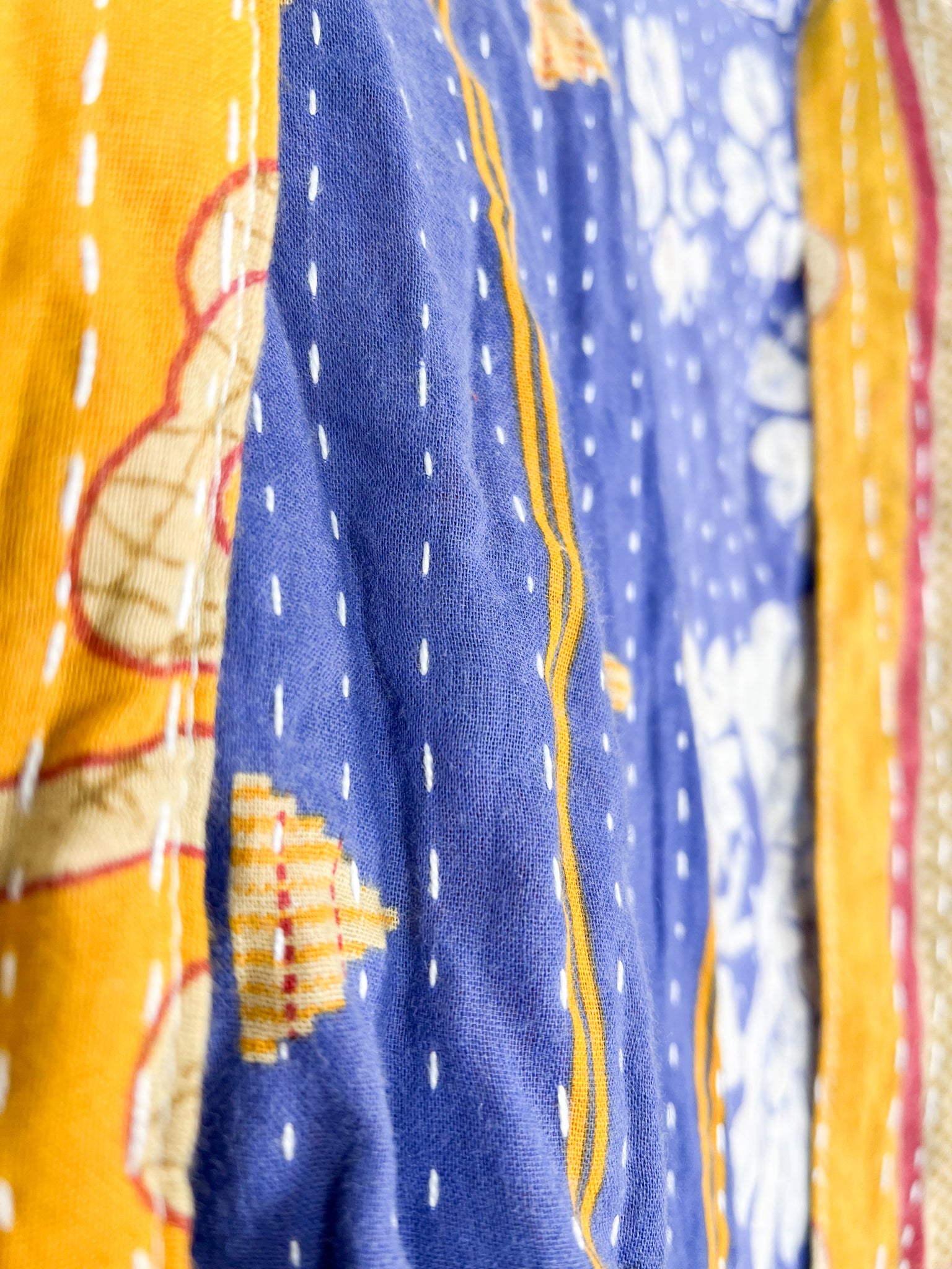 Blue Kantha pants - Love Protect Sustain