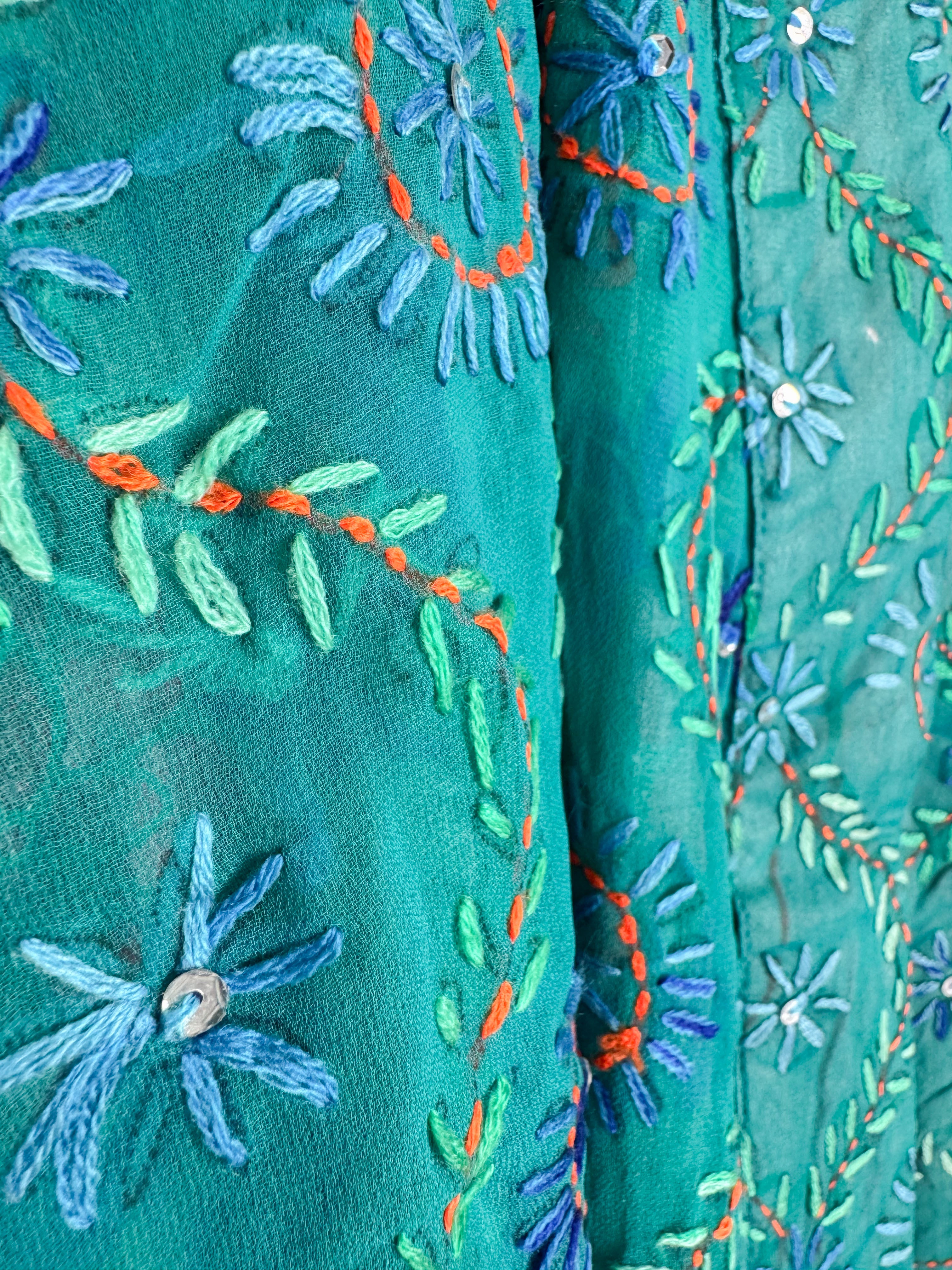 Blue Kimono Robe - Love Protect Sustain