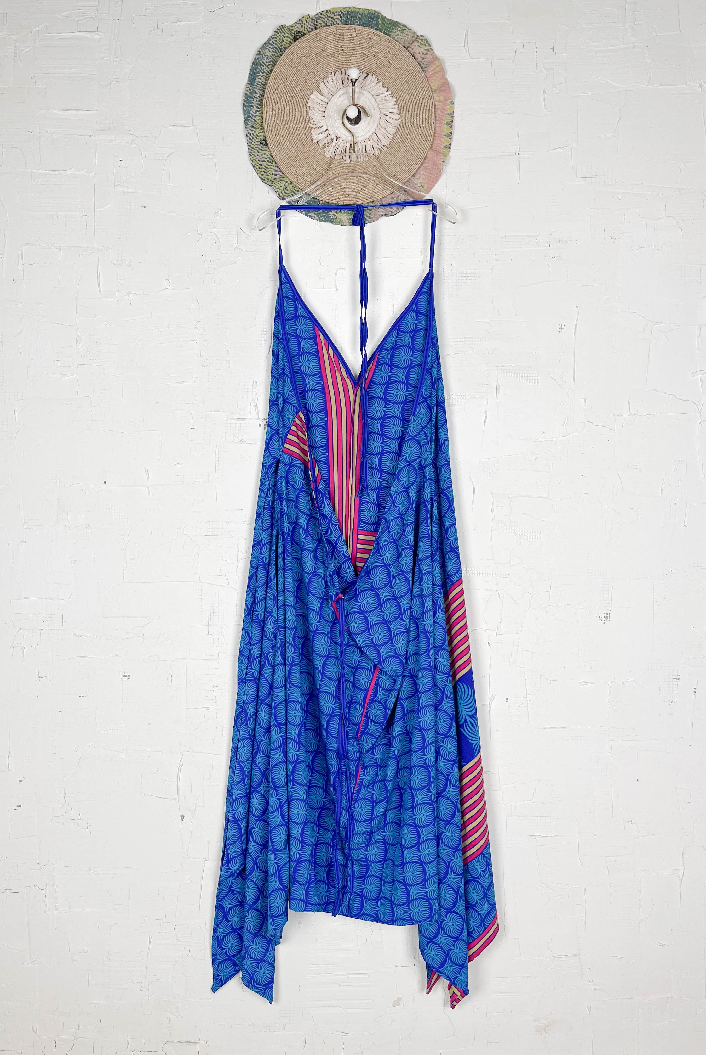 Blue Silk Dress - Love Protect Sustain