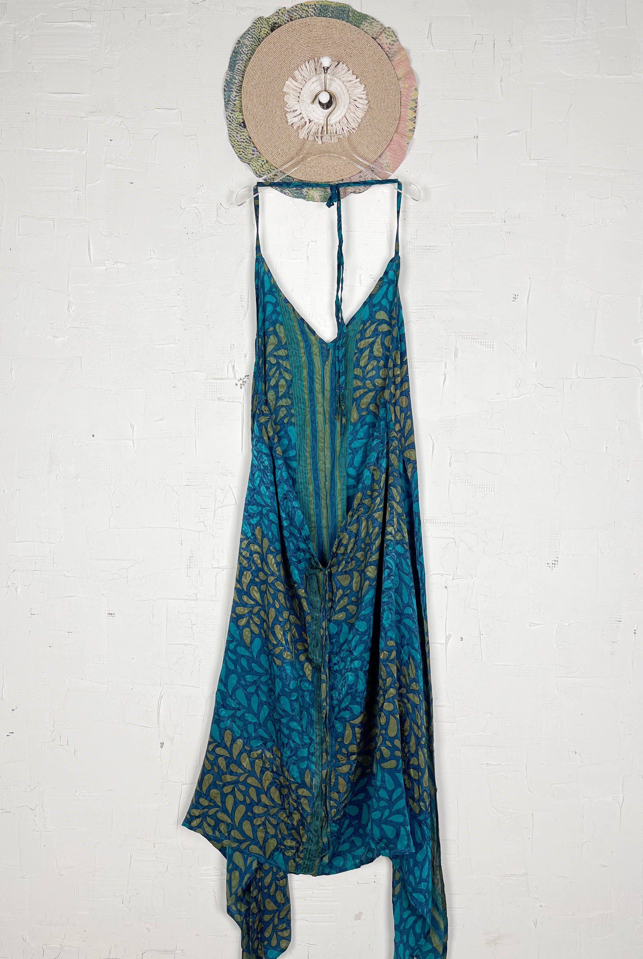 Blue Silk Dress - Love Protect Sustain