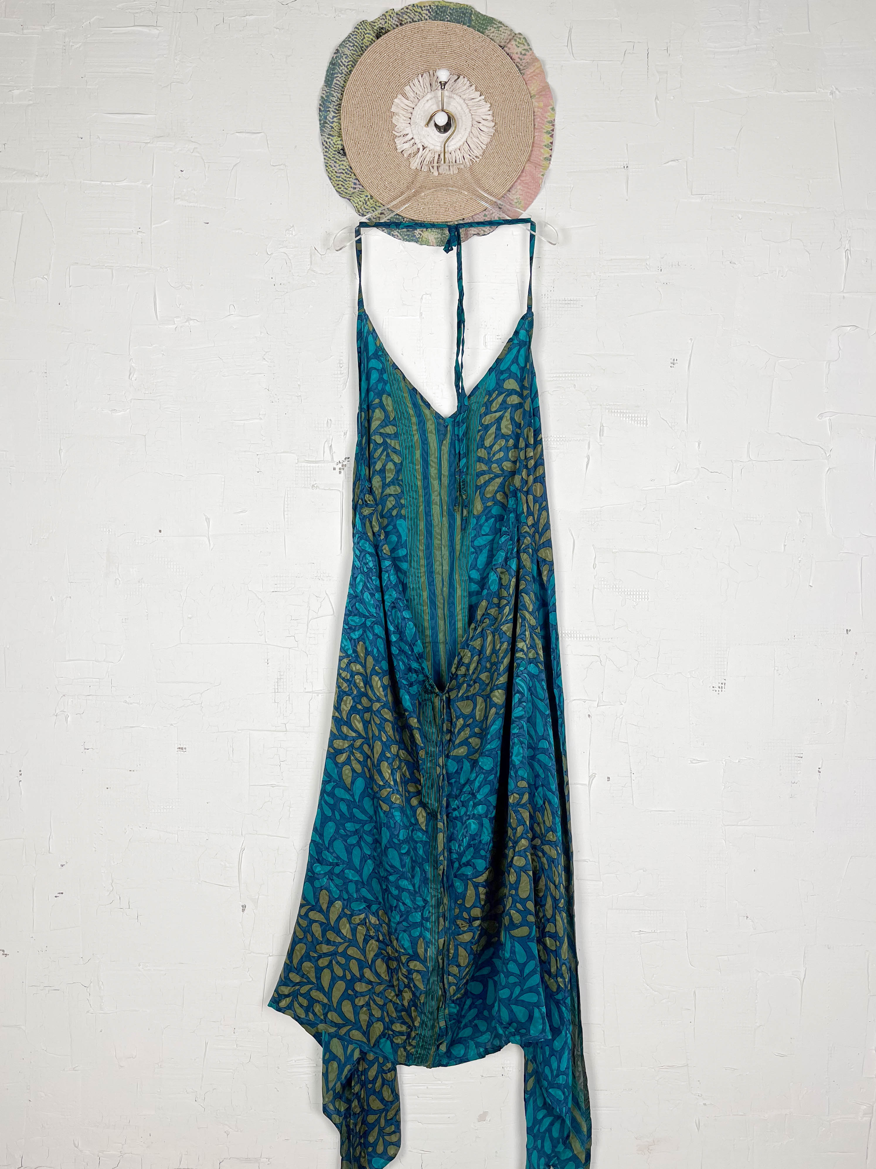 Blue Silk Dress - Love Protect Sustain