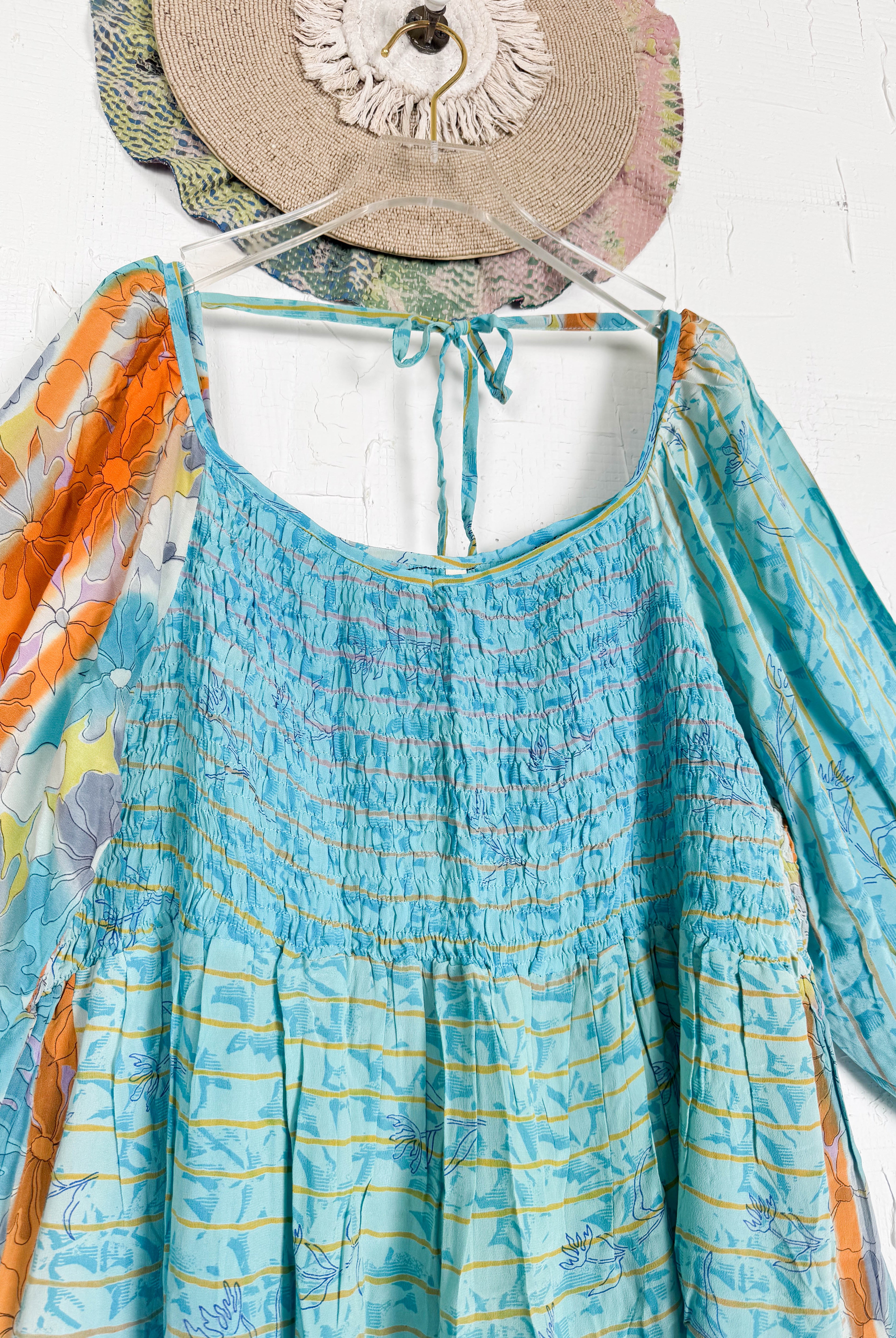 Blue Summer Dress - Love Protect Sustain