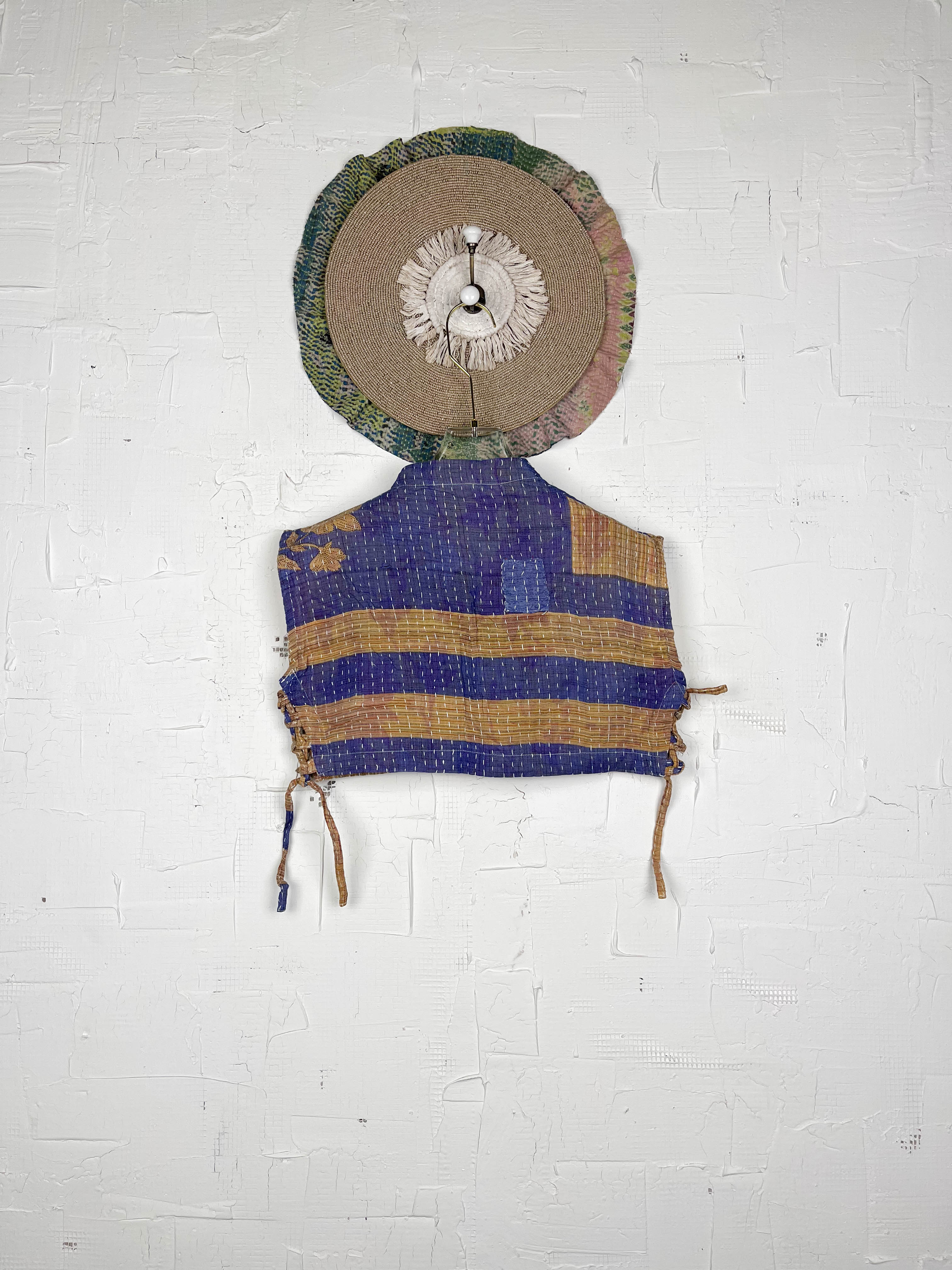 Blue Summer Kantha Top - Love Protect Sustain