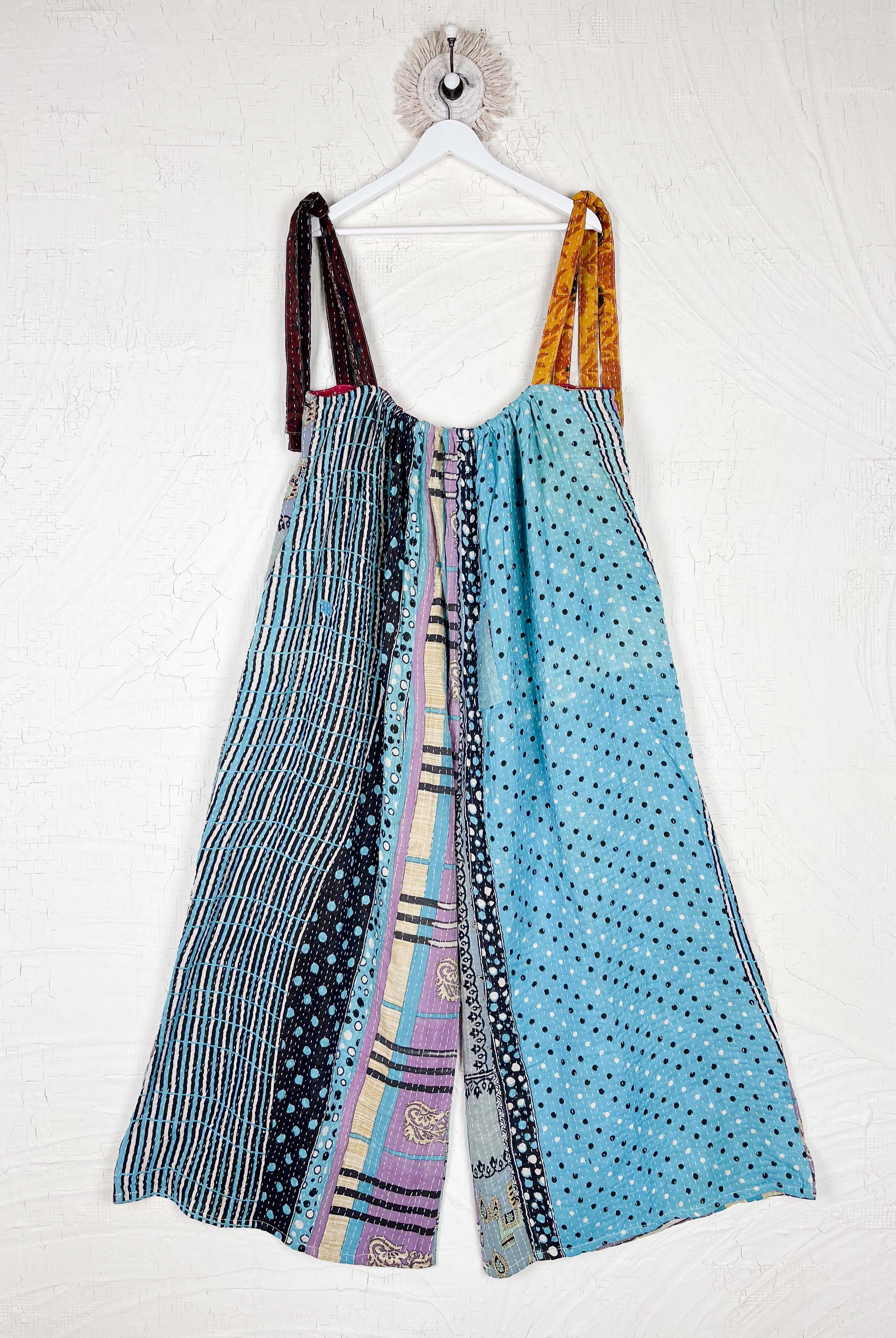 Blue Wide-leg jumpsuit - Love Protect Sustain