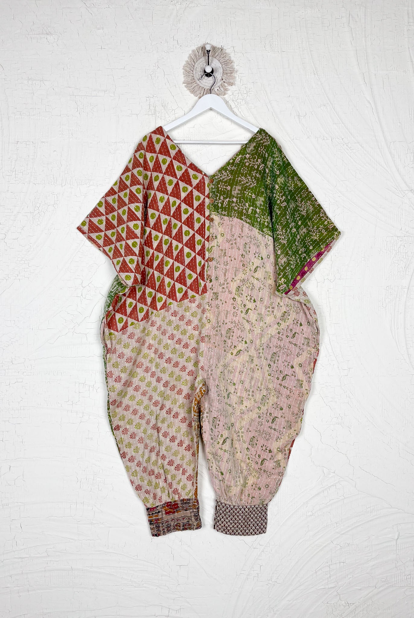 Bohemian Kantha jumpsuit - Love Protect Sustain