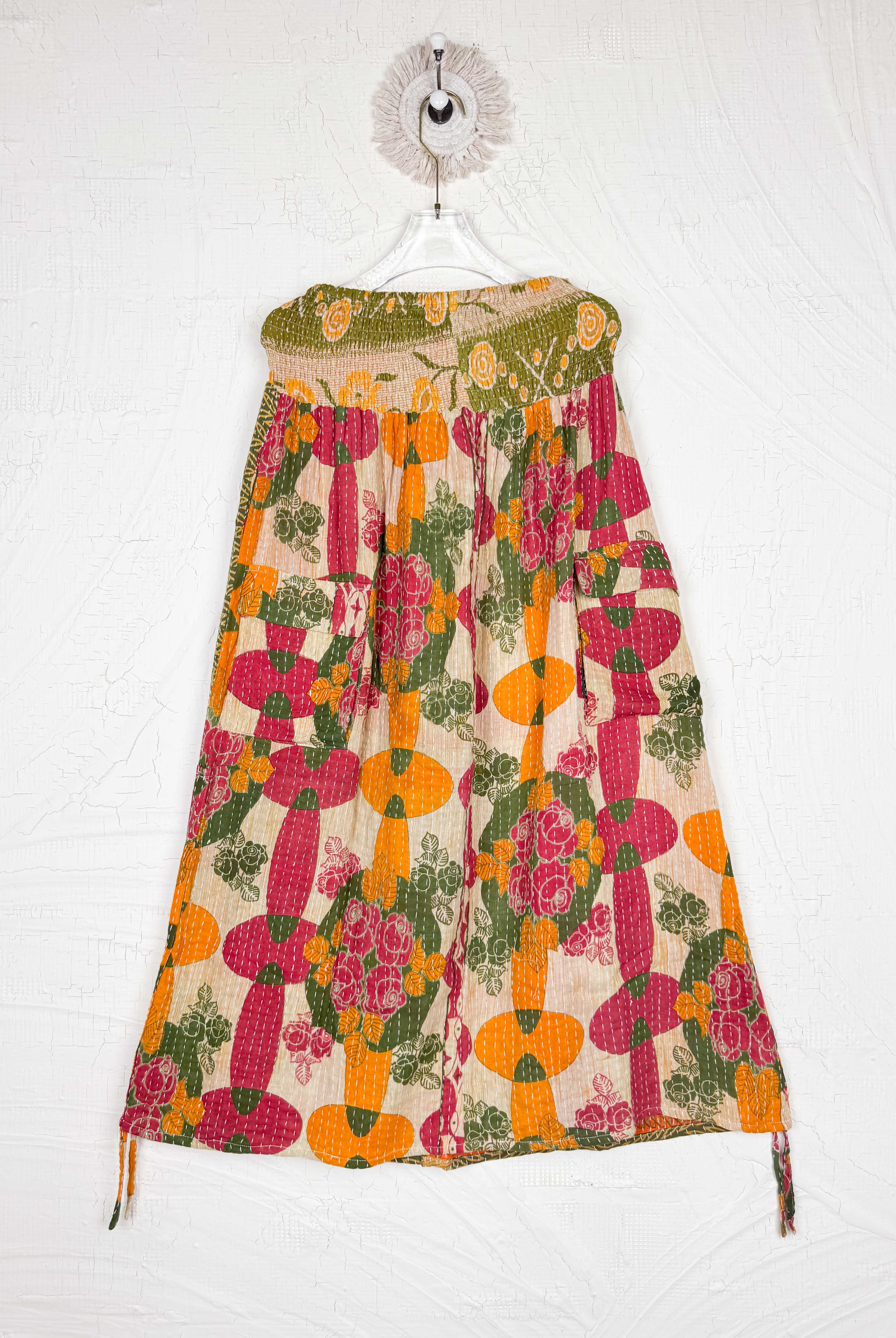 Bohemian kantha skirt - Love Protect Sustain