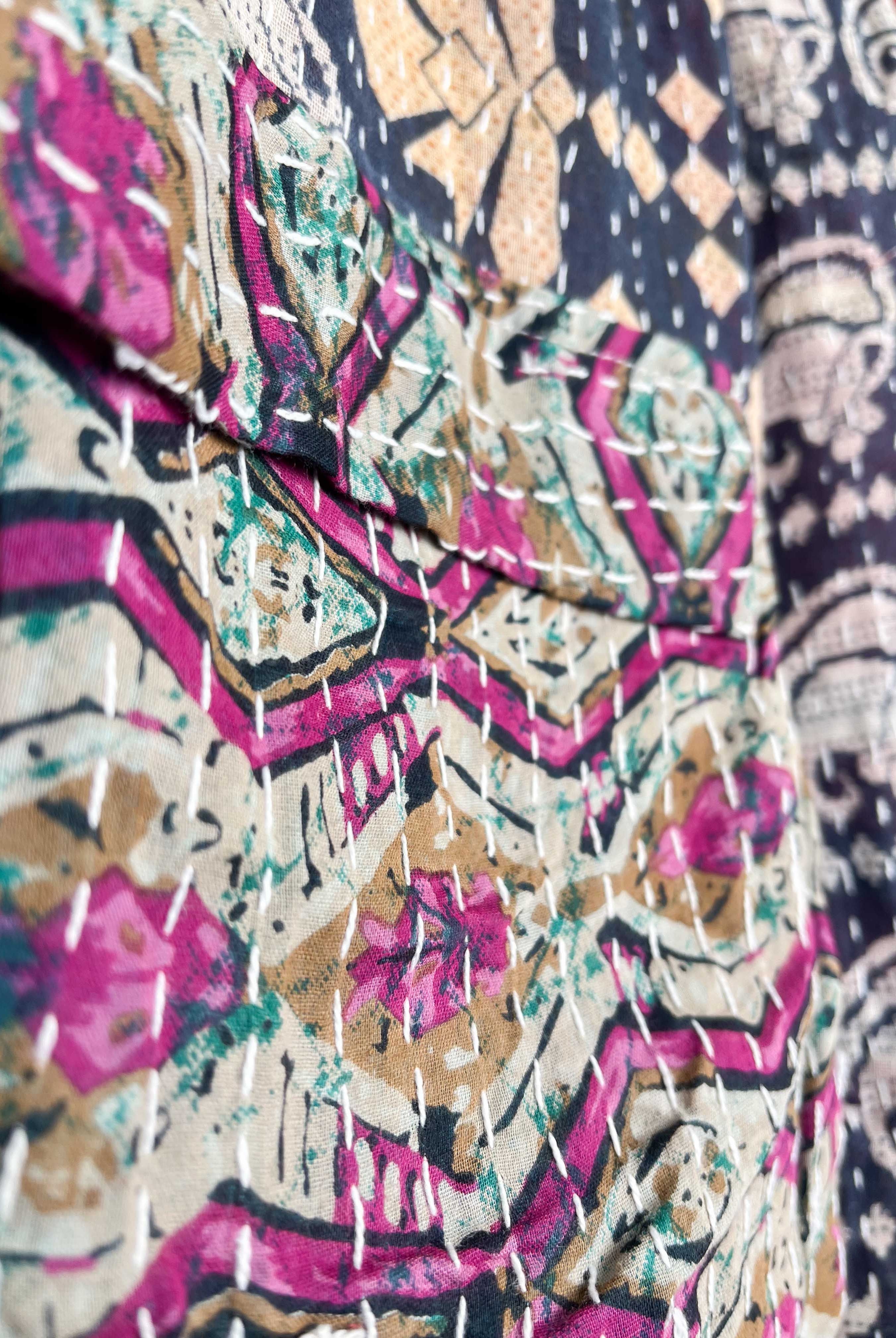 Bohemian kantha skirt - Love Protect Sustain