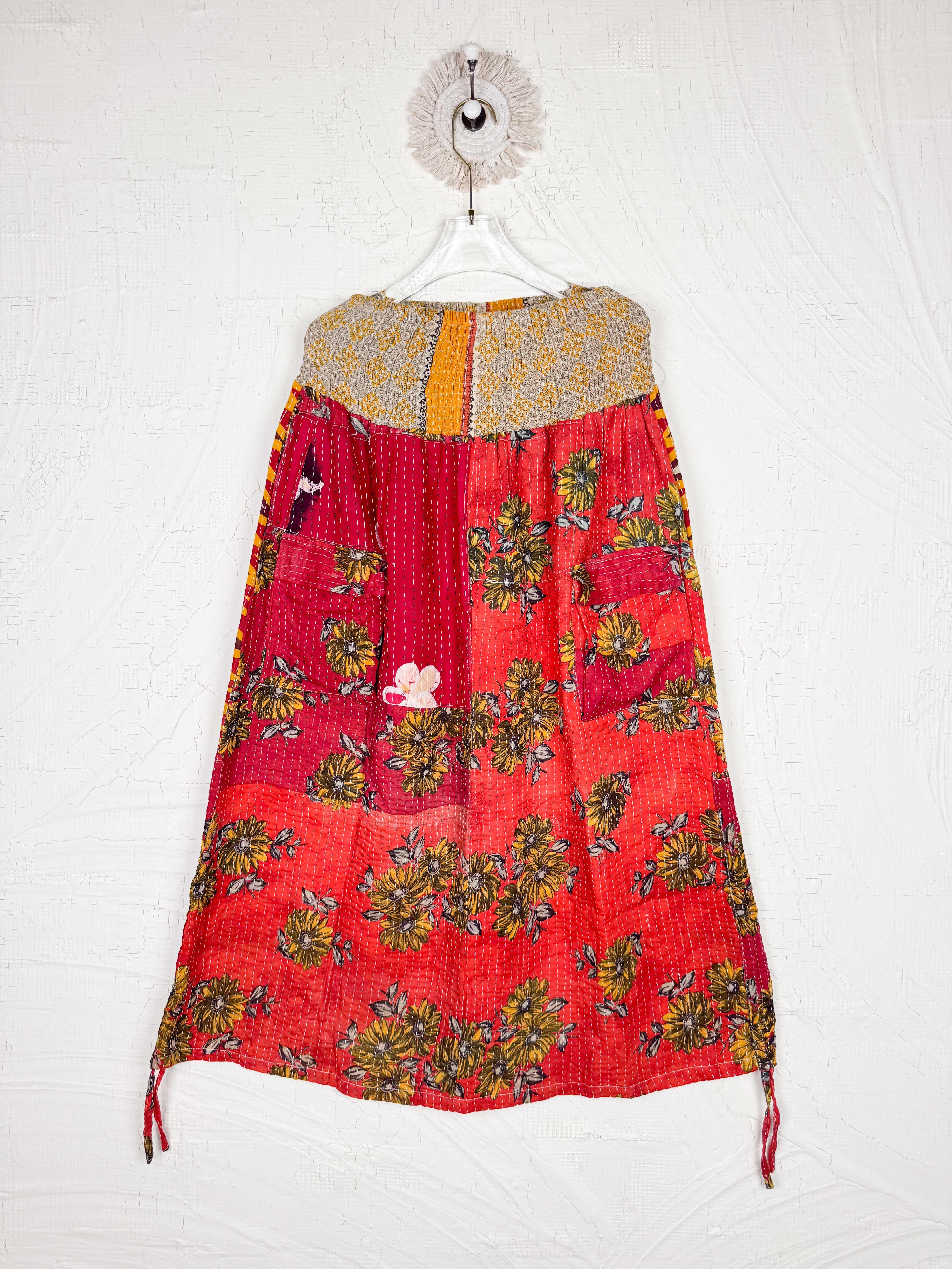 Bohemian kantha skirt - Love Protect Sustain