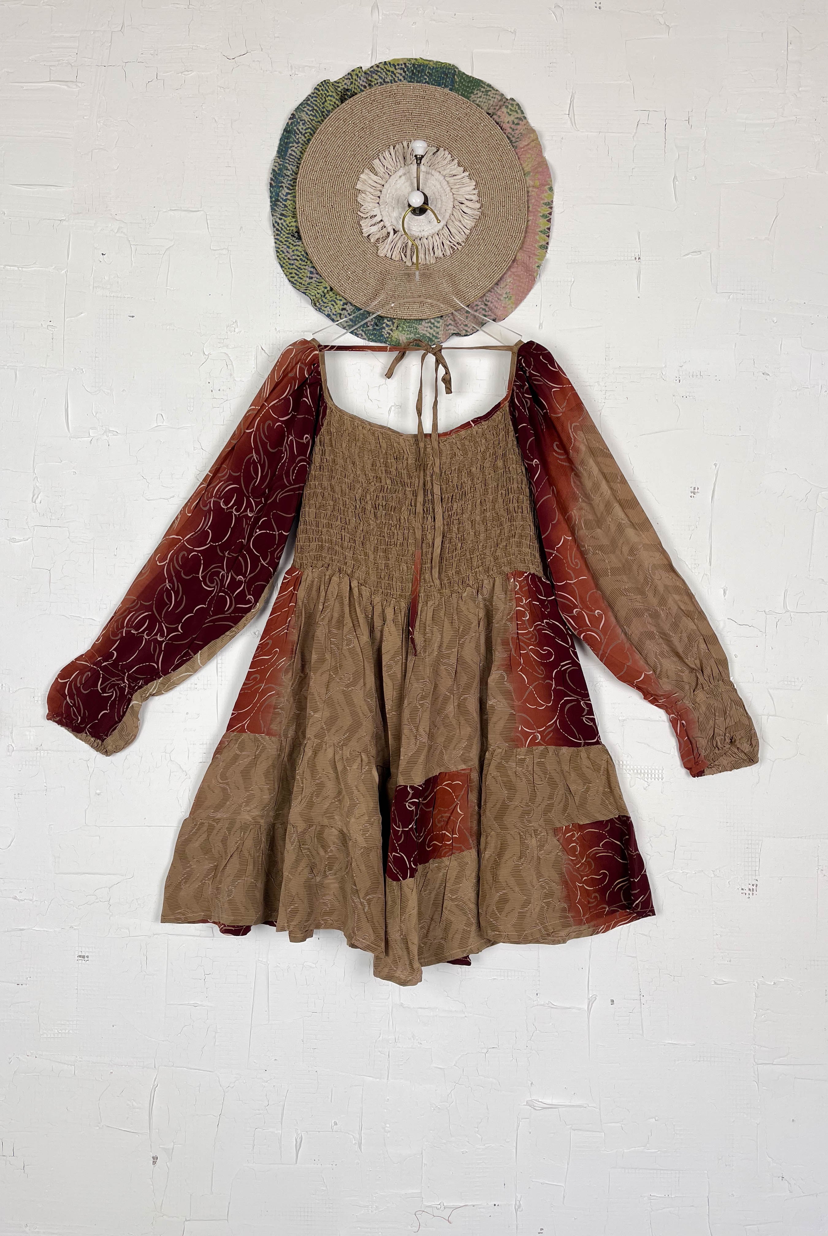 Bohemian knee-length dress - Love Protect Sustain