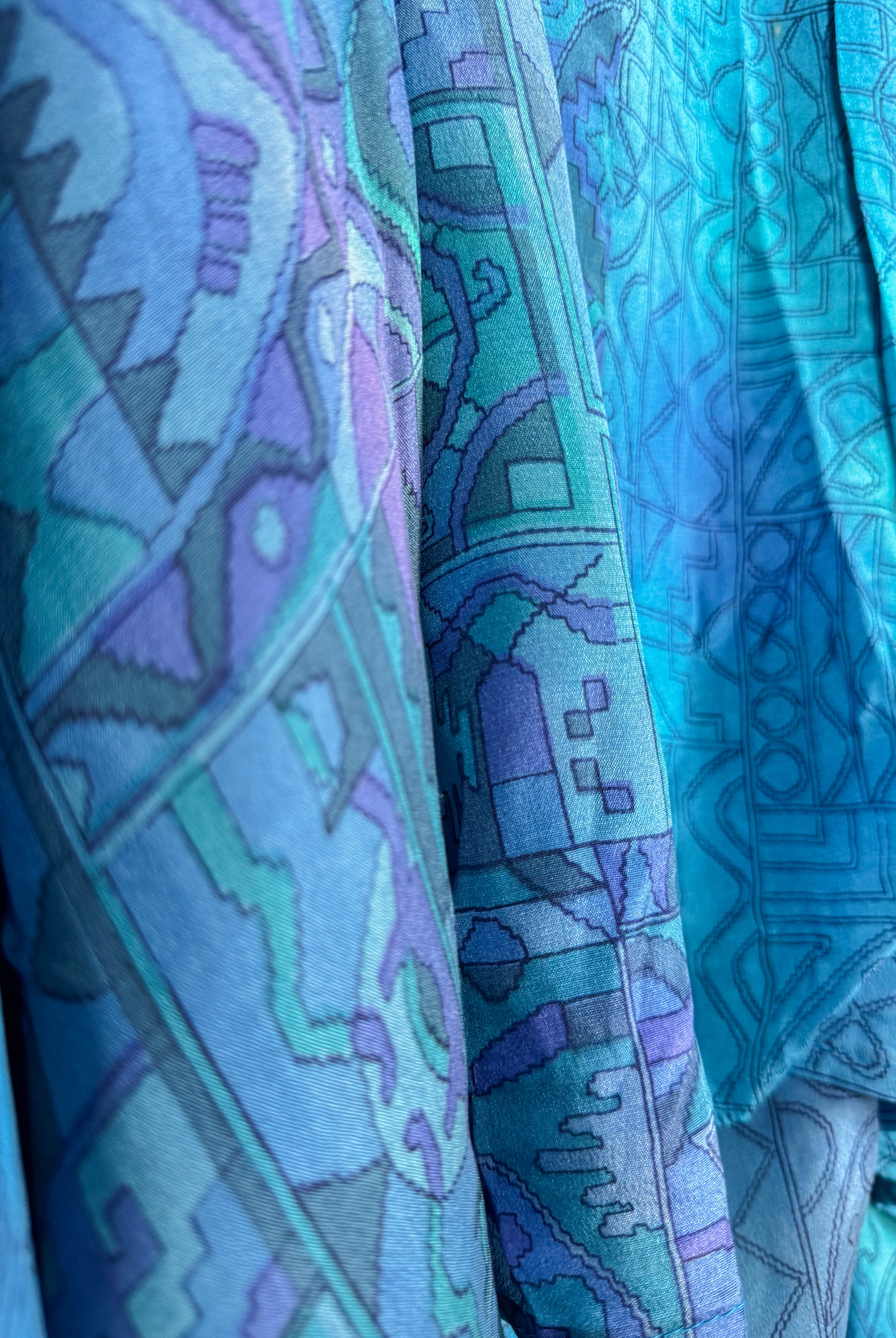 Bohemian silk dress - Love Protect Sustain