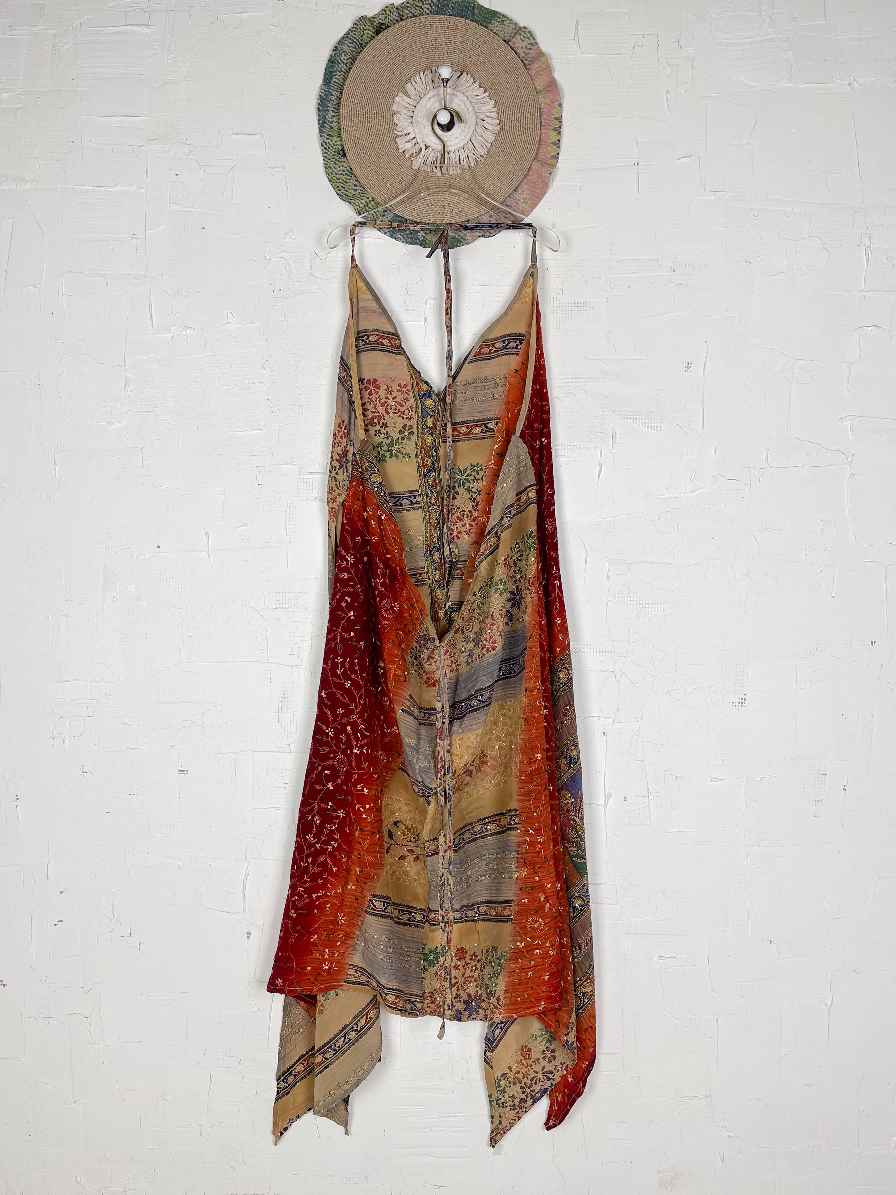 Bohemian silk dress - Love Protect Sustain