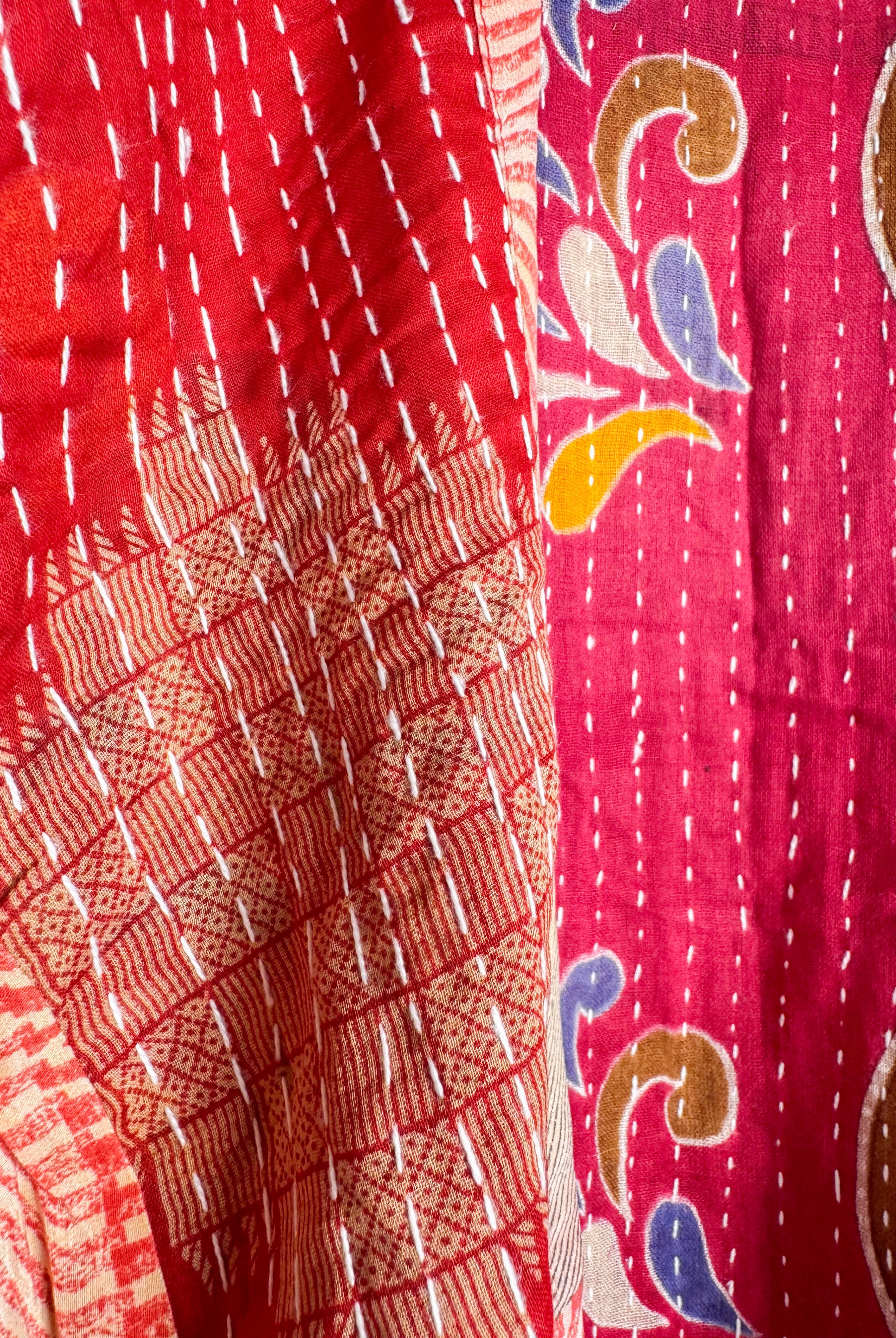 Bohemian silk kantha top - Love Protect Sustain