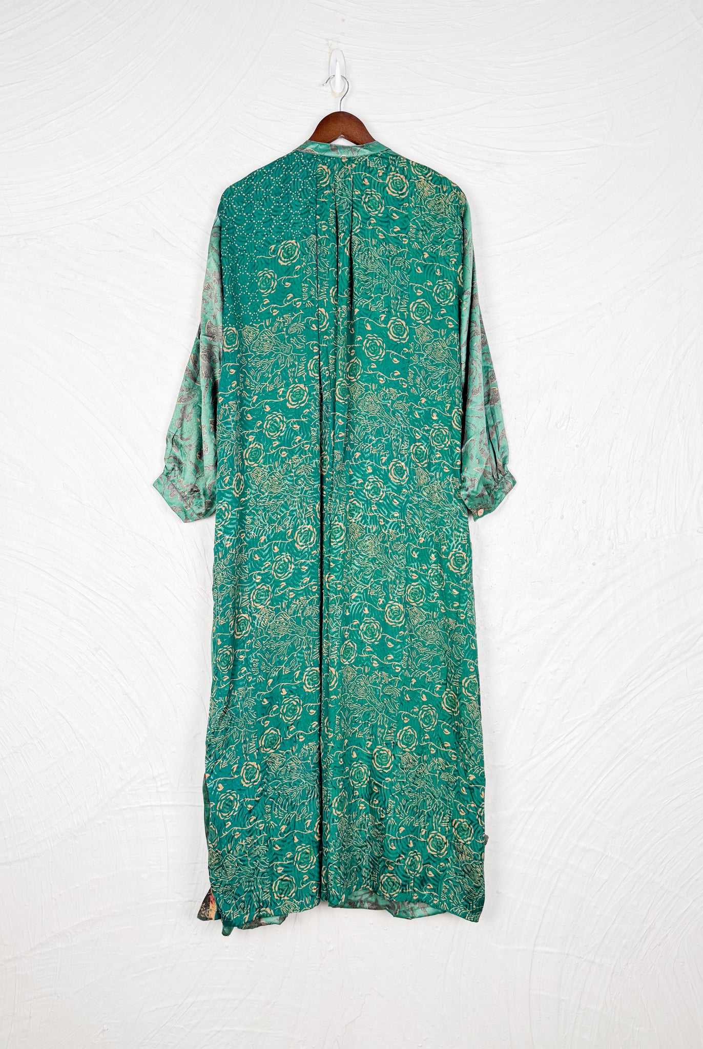 Bohemian silk long dress - Love Protect Sustain