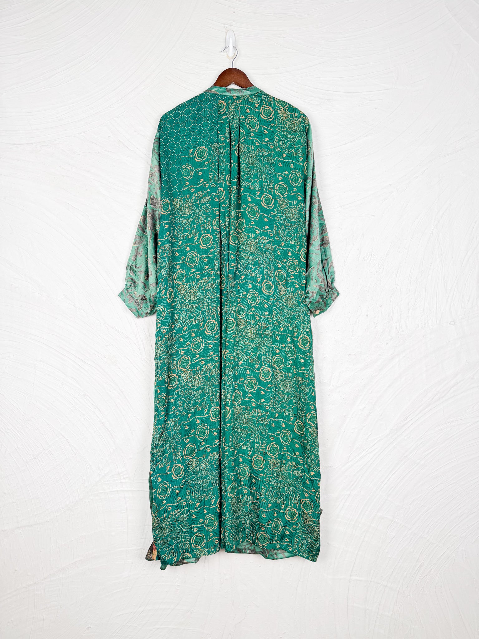 Bohemian silk long dress - Love Protect Sustain