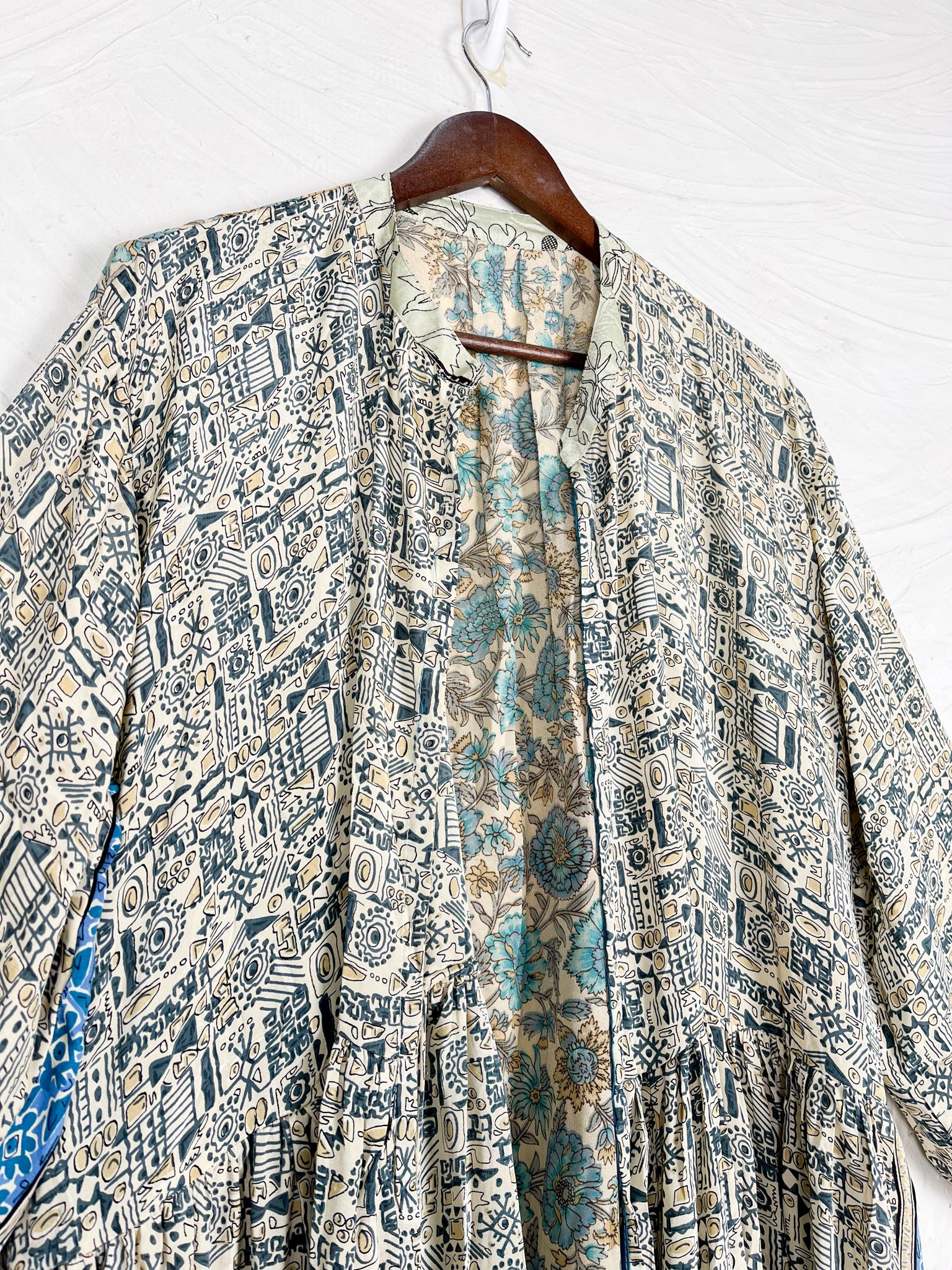 Bohemian silk long dress - Love Protect Sustain