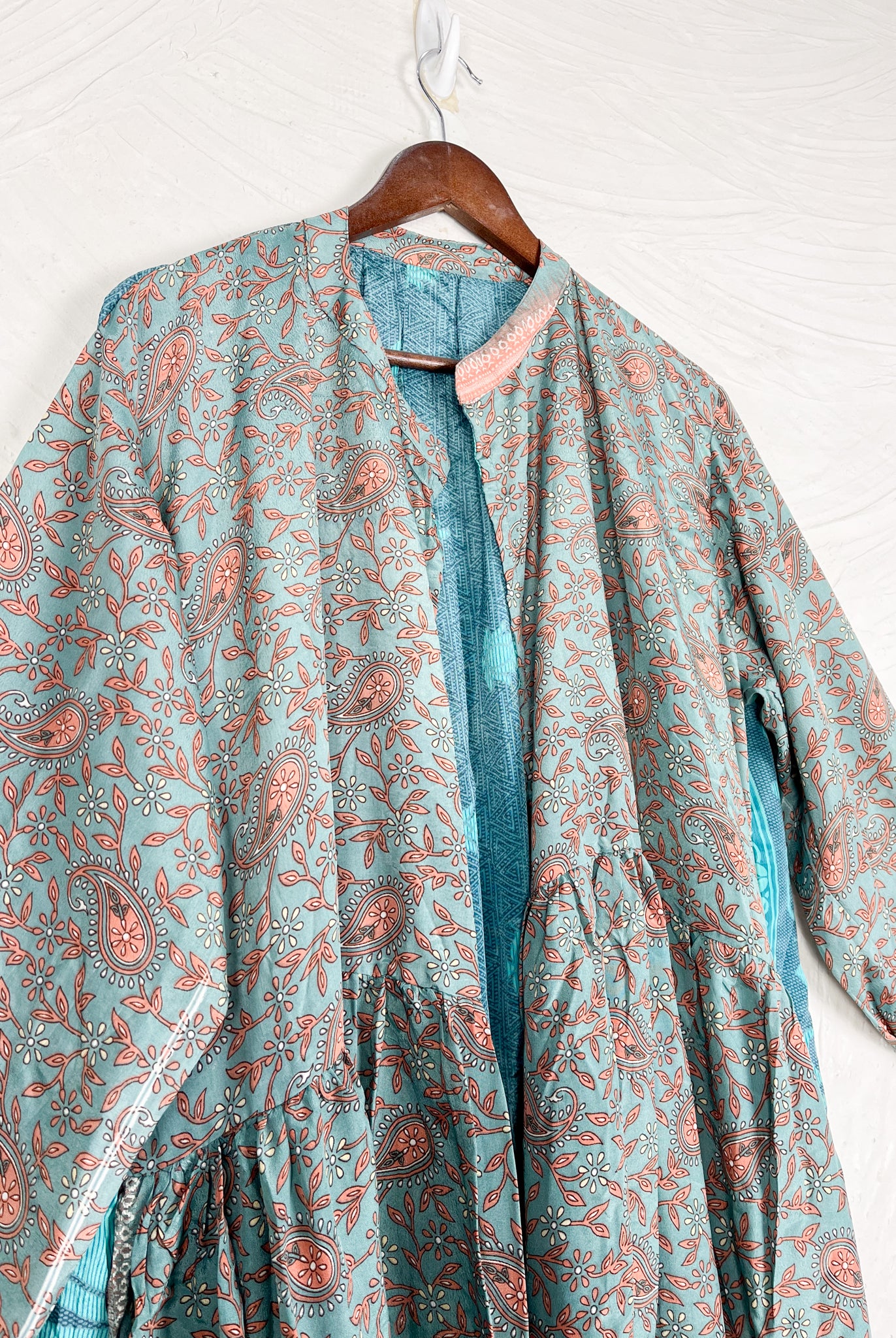 Bohemian silk long dress - Love Protect Sustain