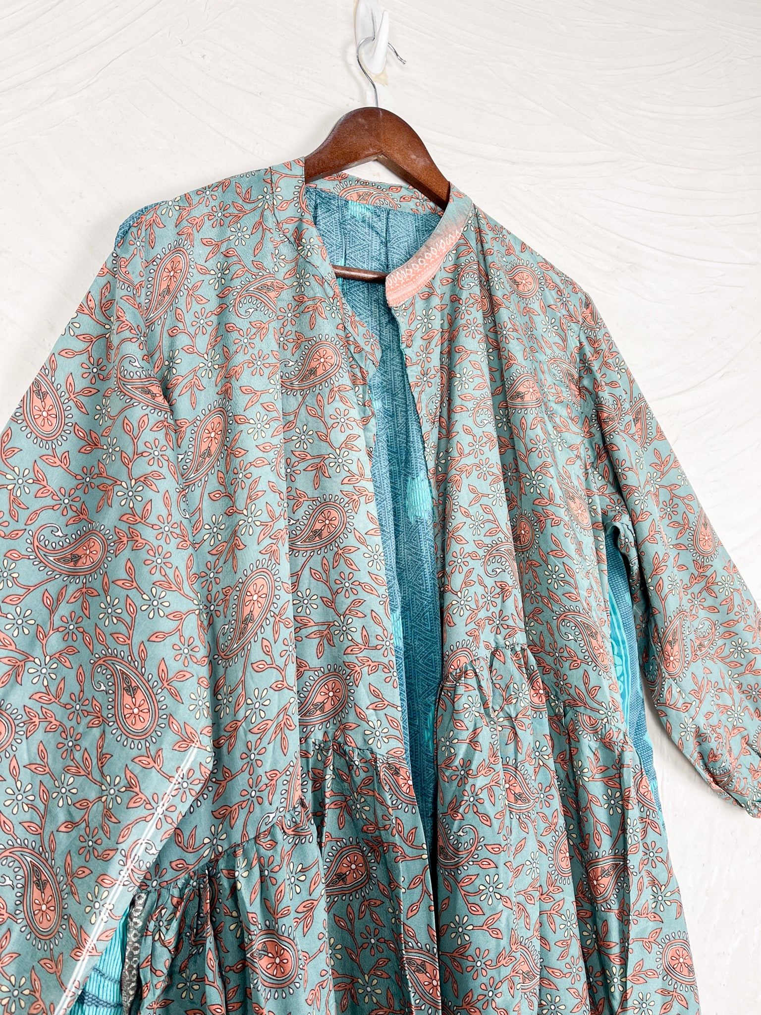 Bohemian silk long dress - Love Protect Sustain