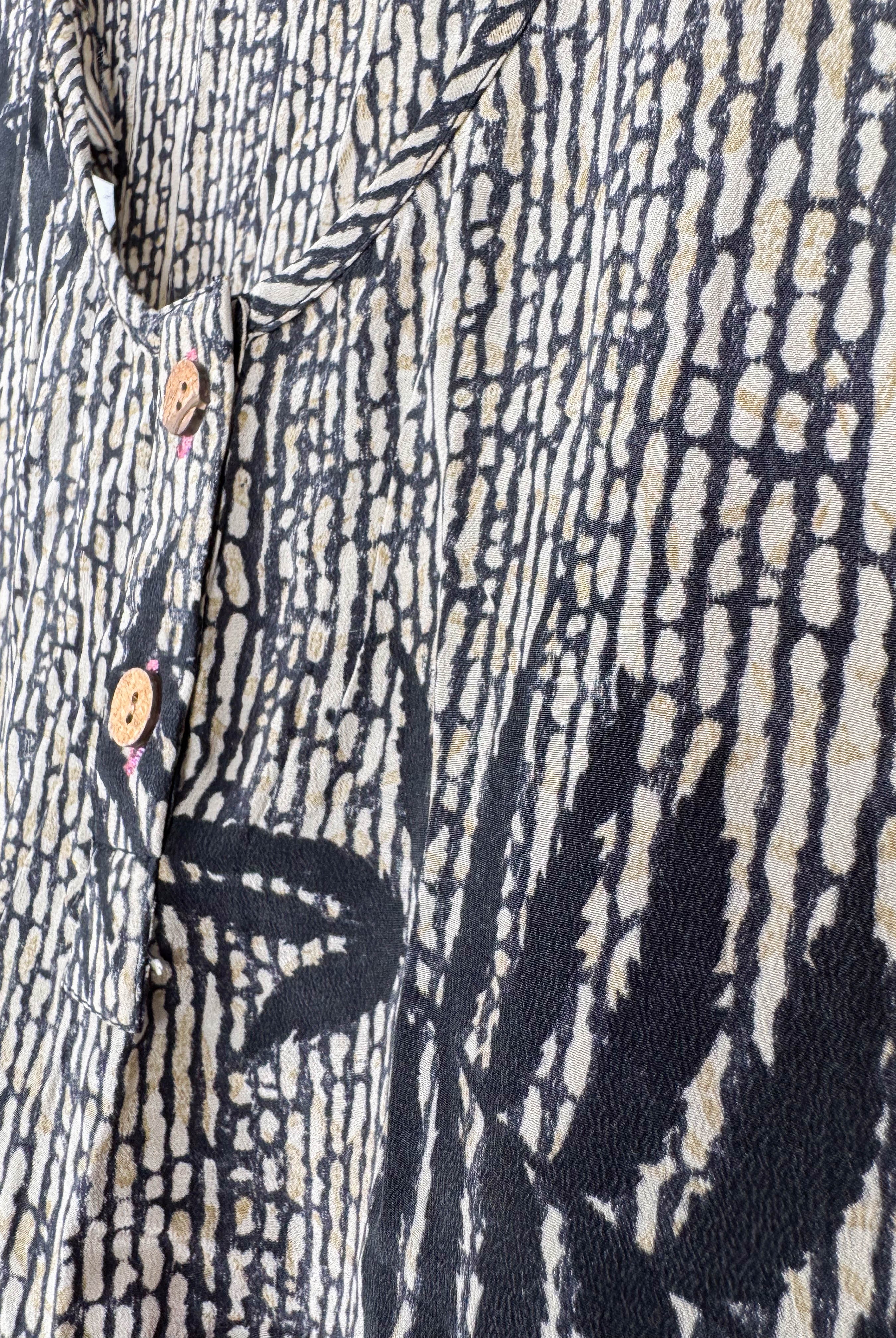 Bohemian silk patchwork Top - Love Protect Sustain