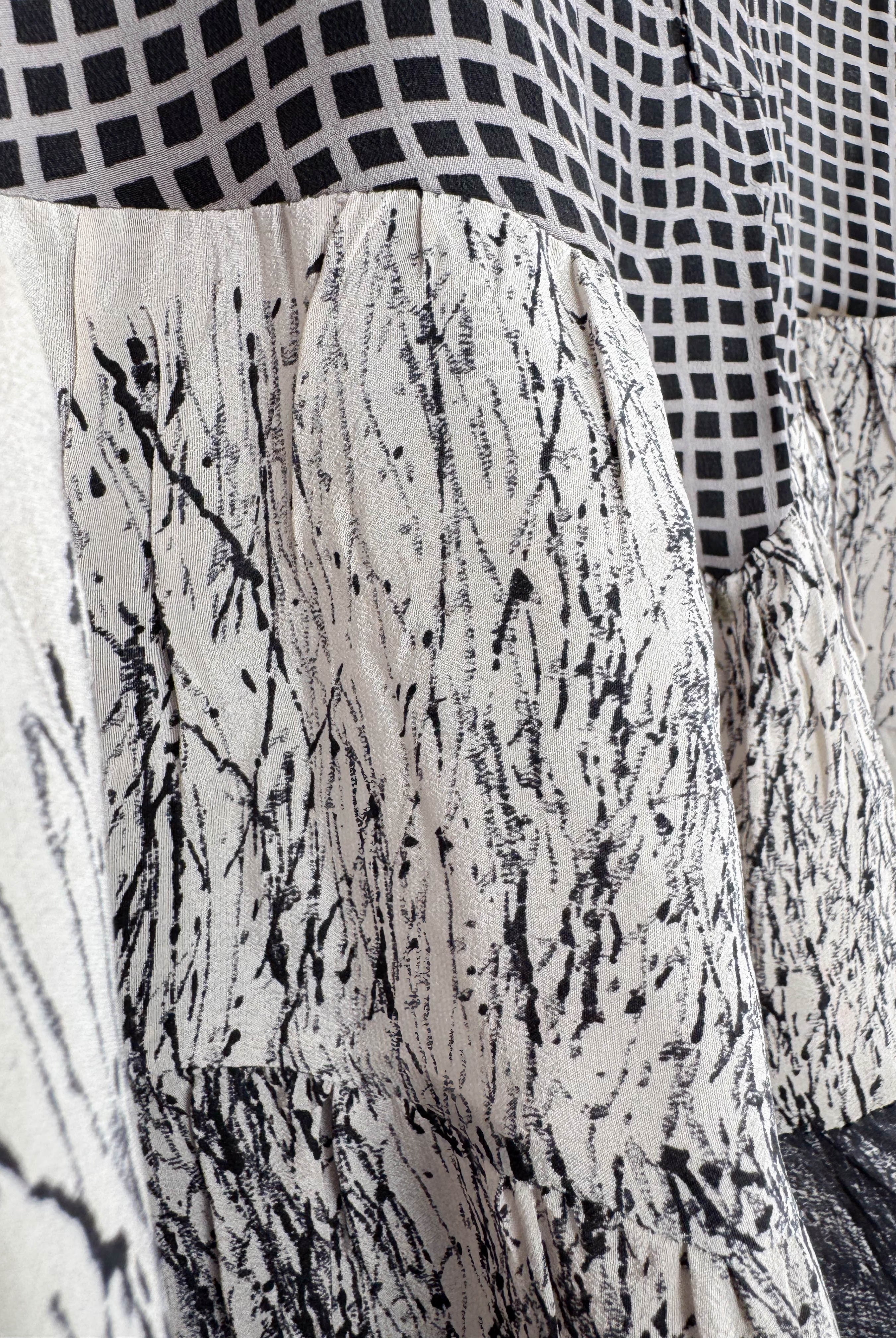 Bohemian silk patchwork top - Love Protect Sustain