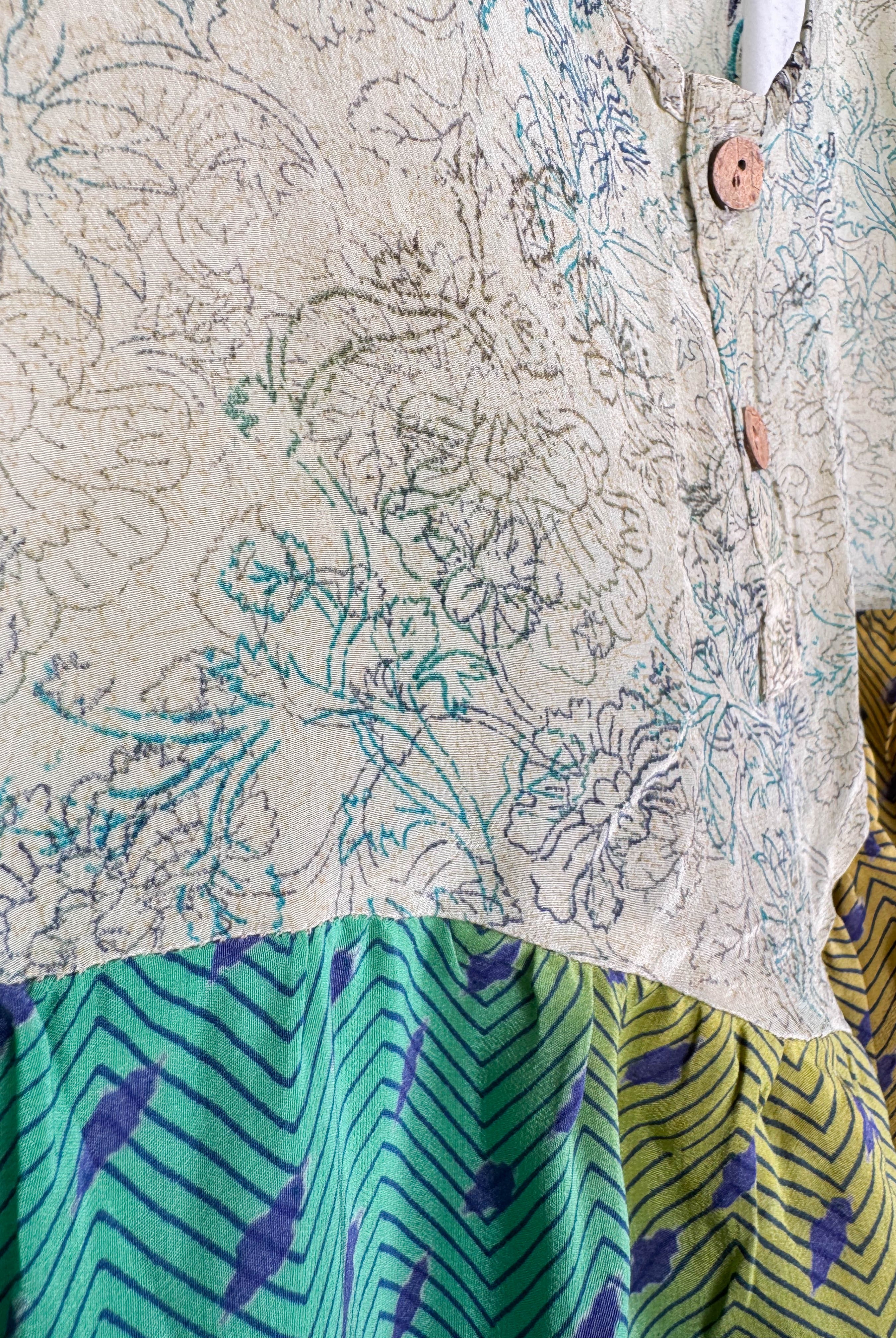 Bohemian silk vest - Love Protect Sustain