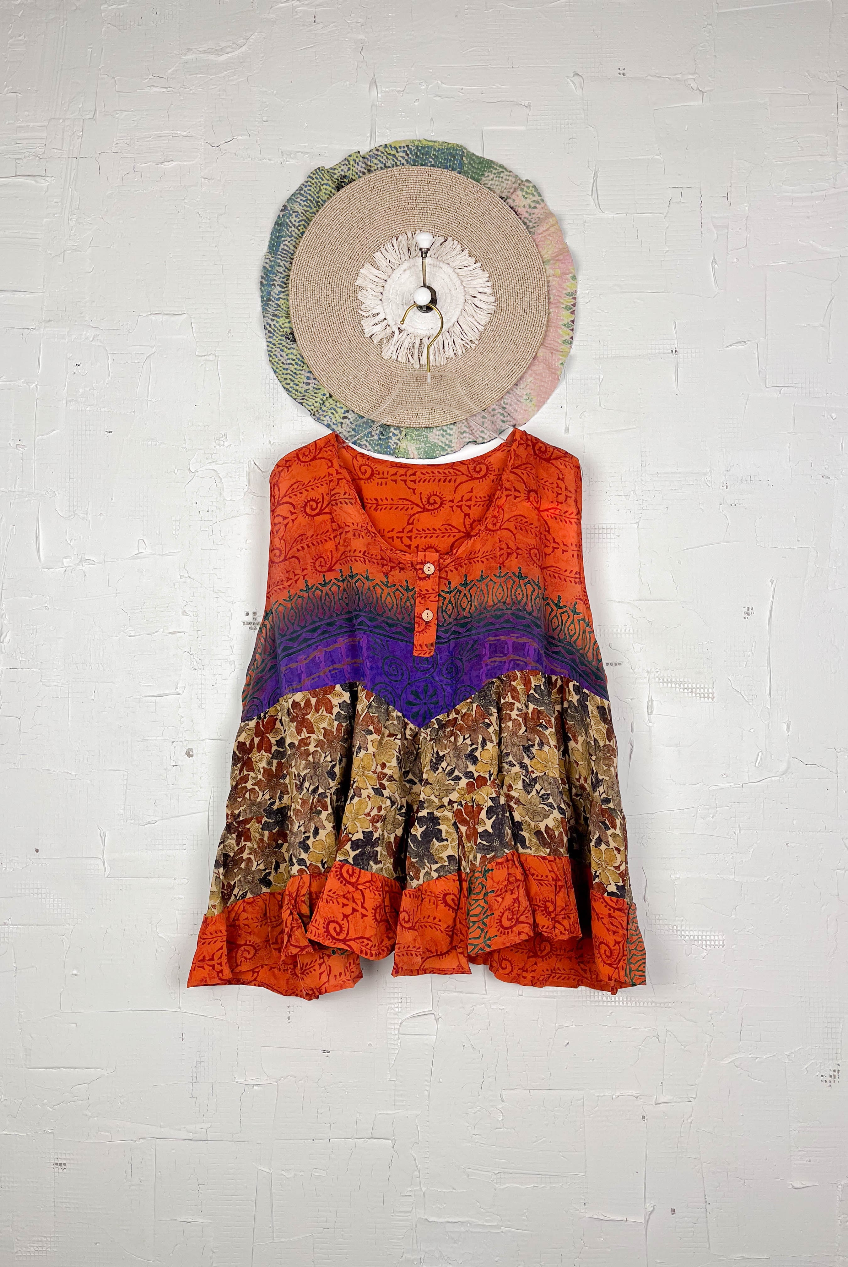 Bohemian silk vest - Love Protect Sustain