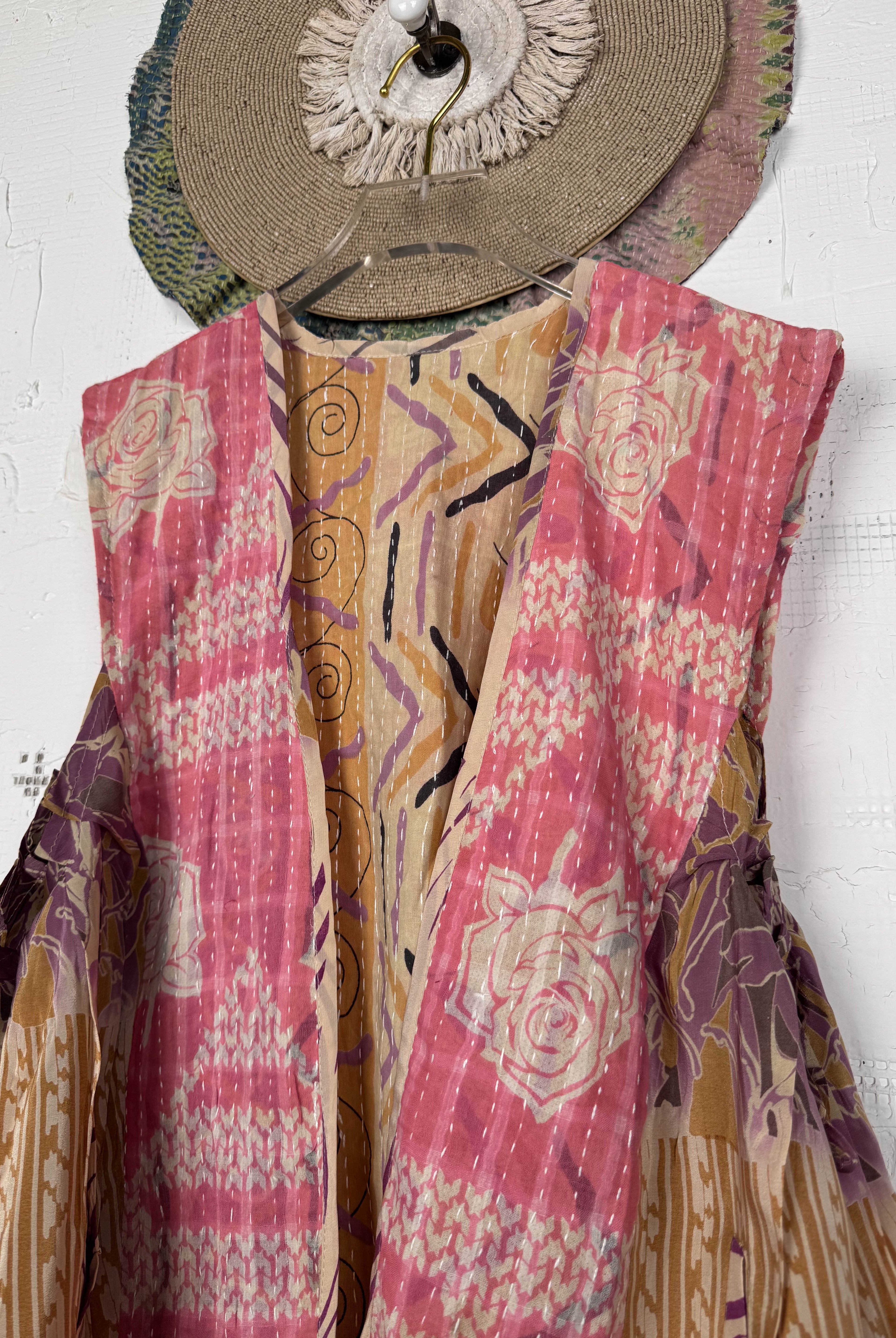 Bohemian silk vest - Love Protect Sustain