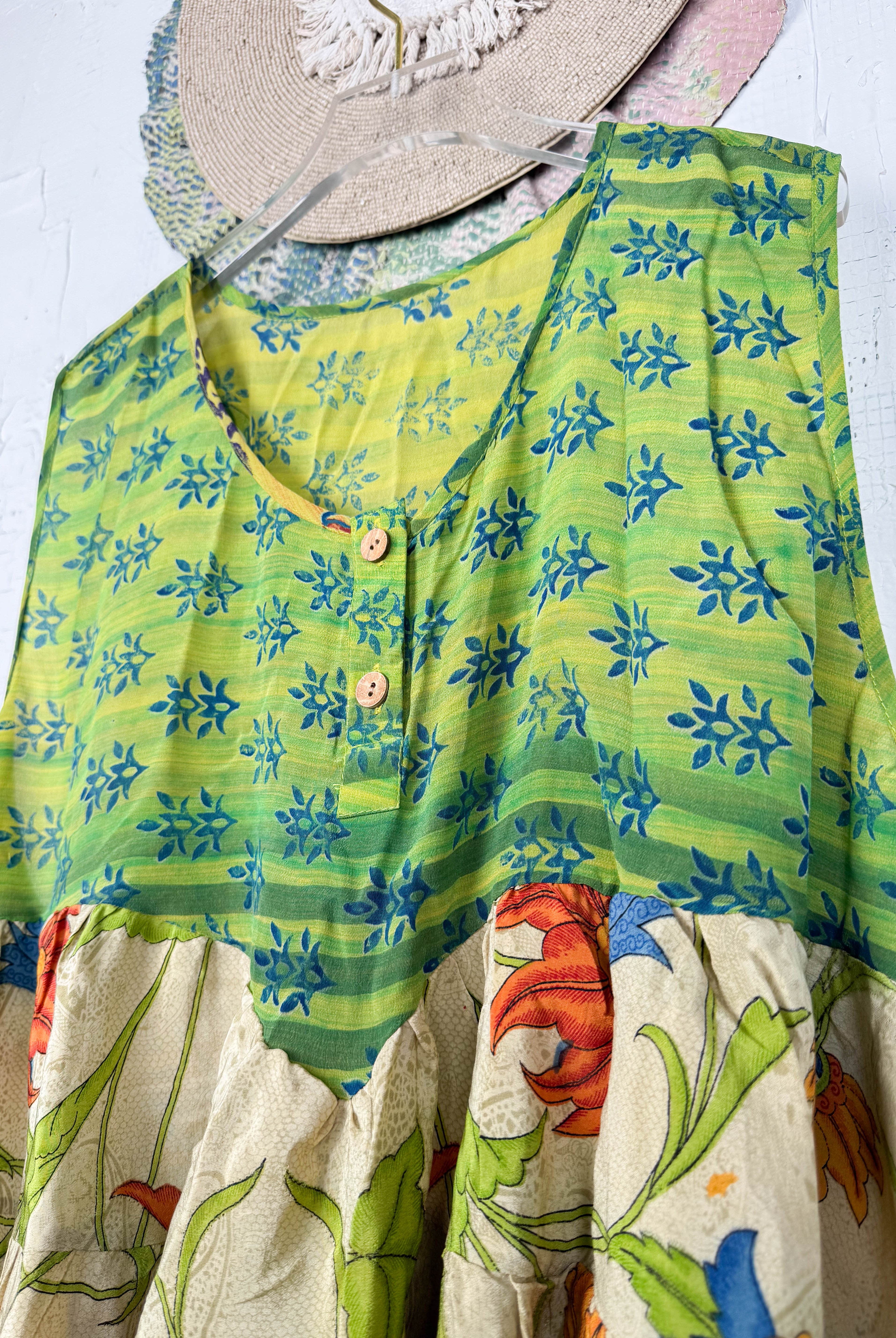 Bohemian silk vest - Love Protect Sustain