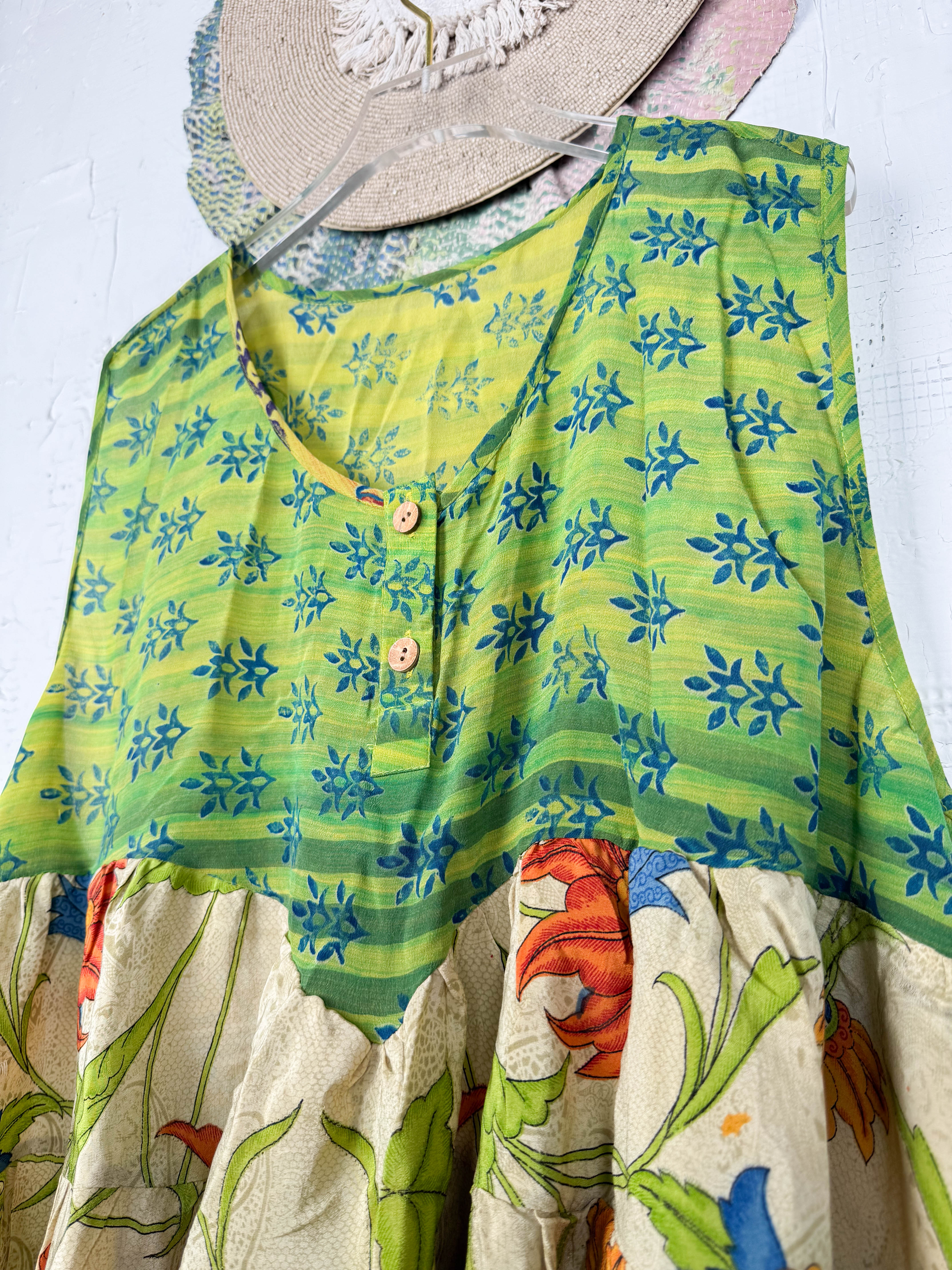 Bohemian silk vest - Love Protect Sustain